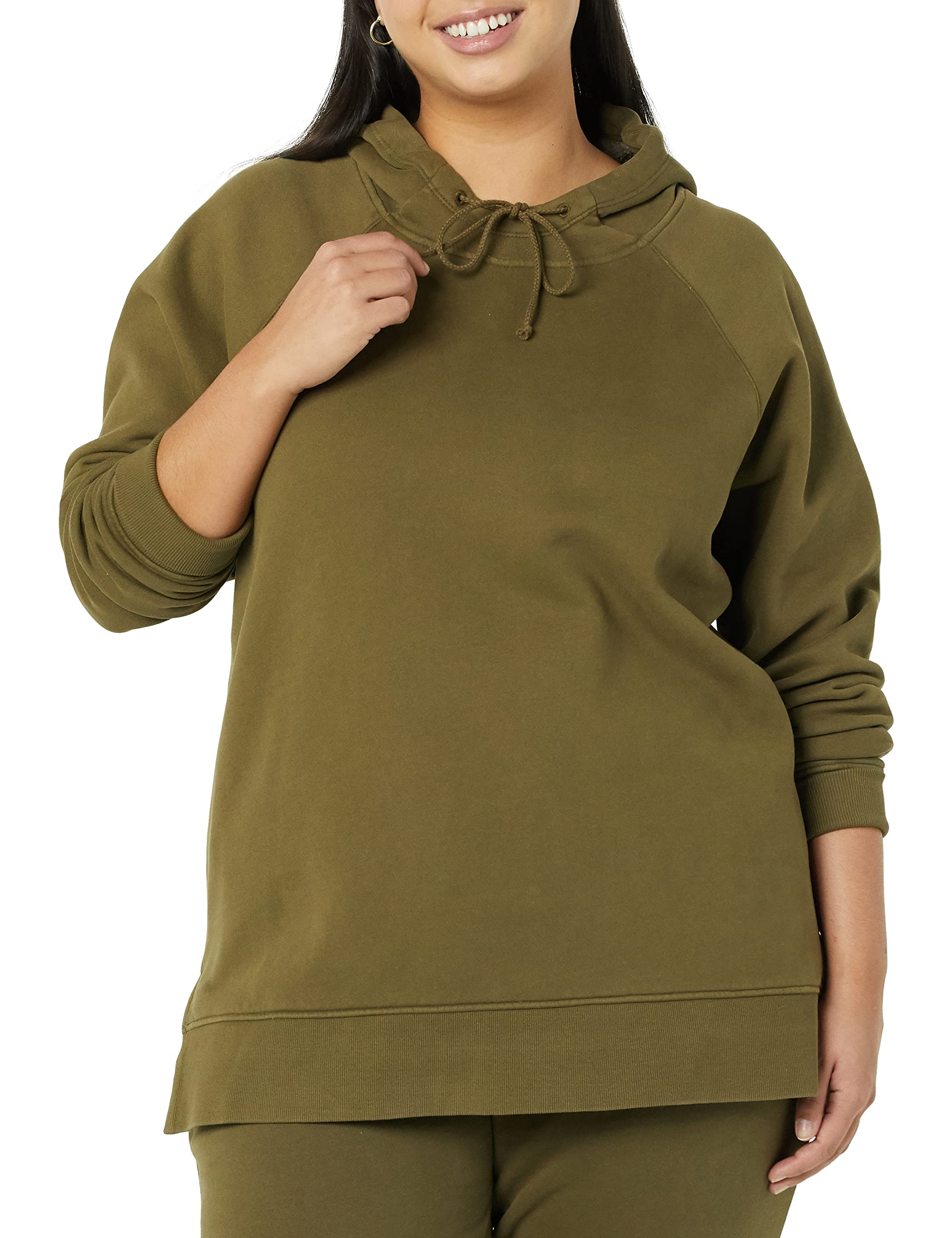 Goodthreads Felpa a Tunica con Cappuccio a Maniche Lunghe in Pile Heritage Donna