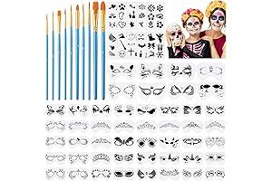 Face Paint Stencils Kit for Day of the Dead