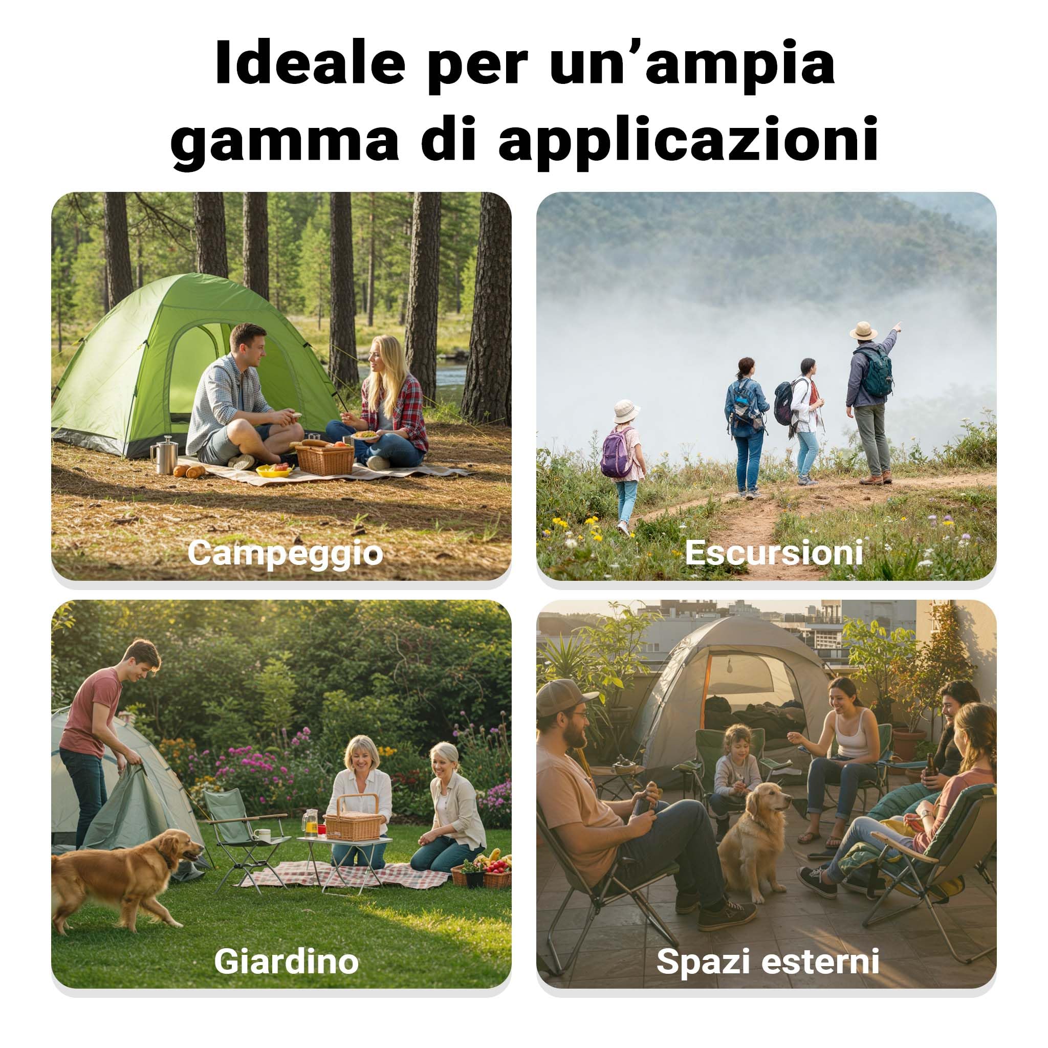Wiltec Fornello a gas da esterno 450 g/h 7 kw Per campeggio e outdoor Alimentato a gas propano/butano