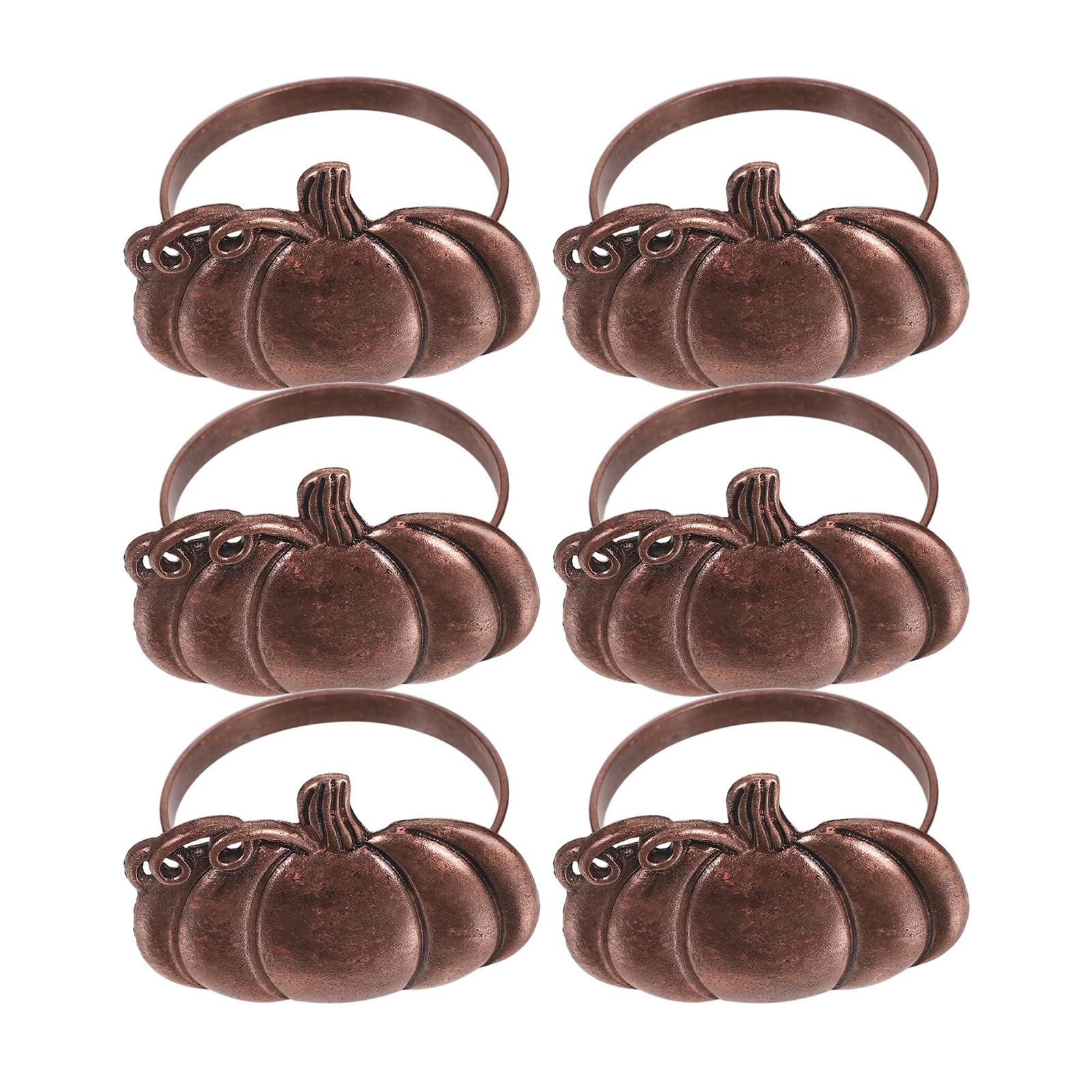 napkin rings 6pcs Pumpkin Napkin Rings Alloy Dinner Holders For Halloween Thanksgiving Harvest Party Table Decorations Wedding