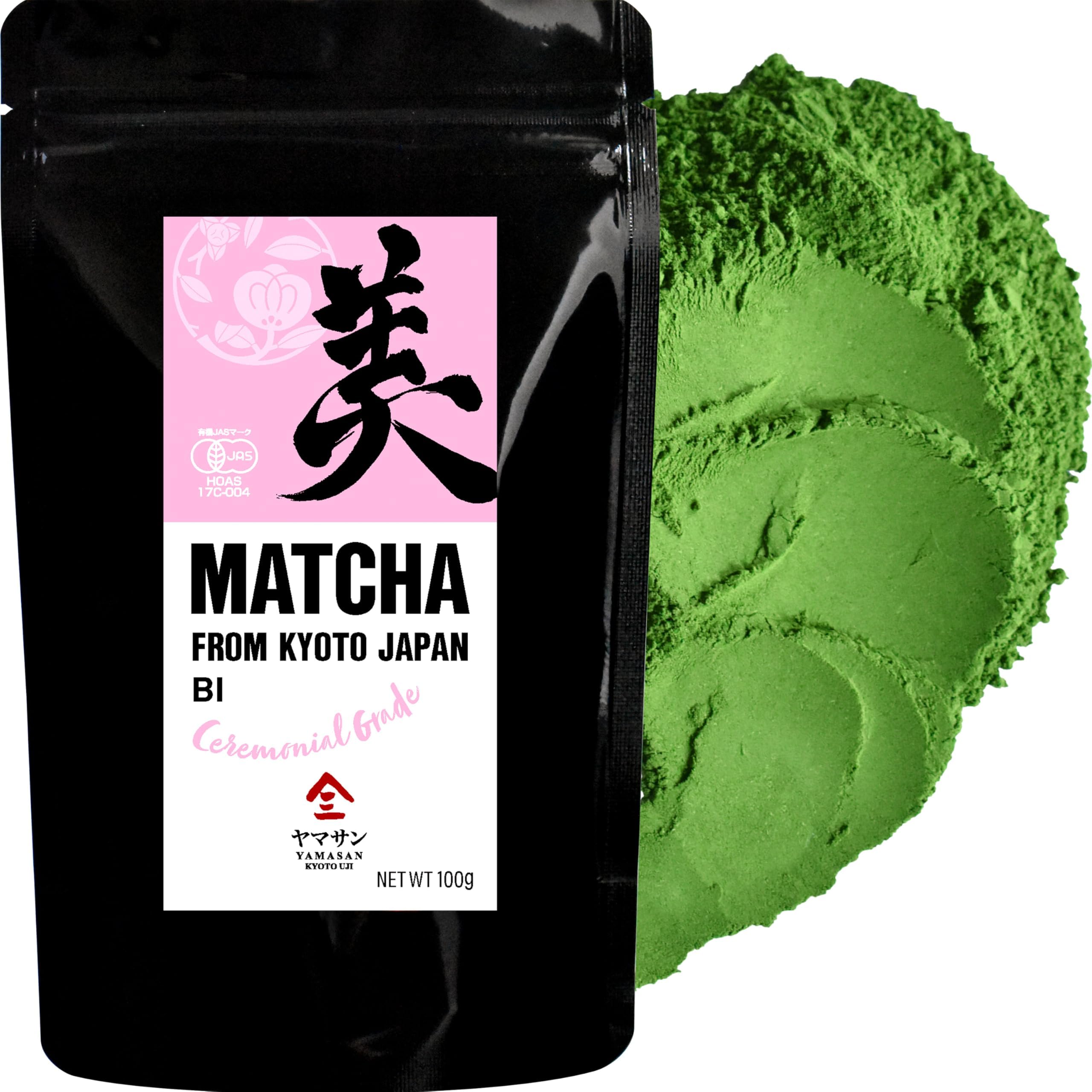 Ceremonial Grade Matcha BI, Japanese Green Tea Matcha Powder, 100％ Authentic Japanese Origin, From Uji Kyoto, Japan, 100g