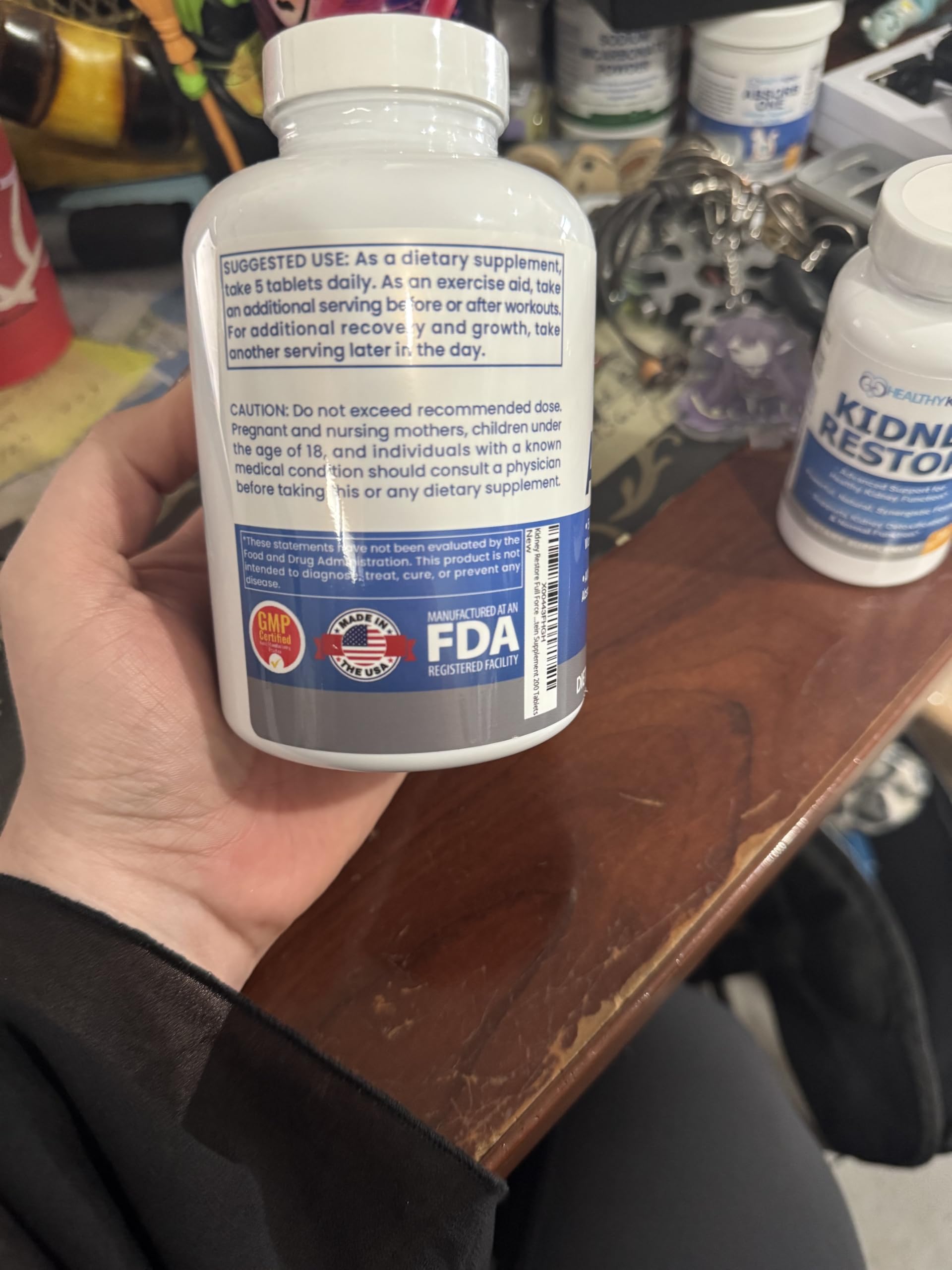 Kidney Restore EAA BCAA - 9 Essential Amino Acids Supplement, 200 Tablets — Amazon image 10
