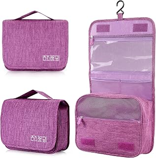 AiQInu Beauty Case da Viaggio, Borsa da toilette da viaggio per Donna Uomo,impermeabile Beauty Case con Gancio per Appendere per Organizzare Oggetti Personali Accessori
