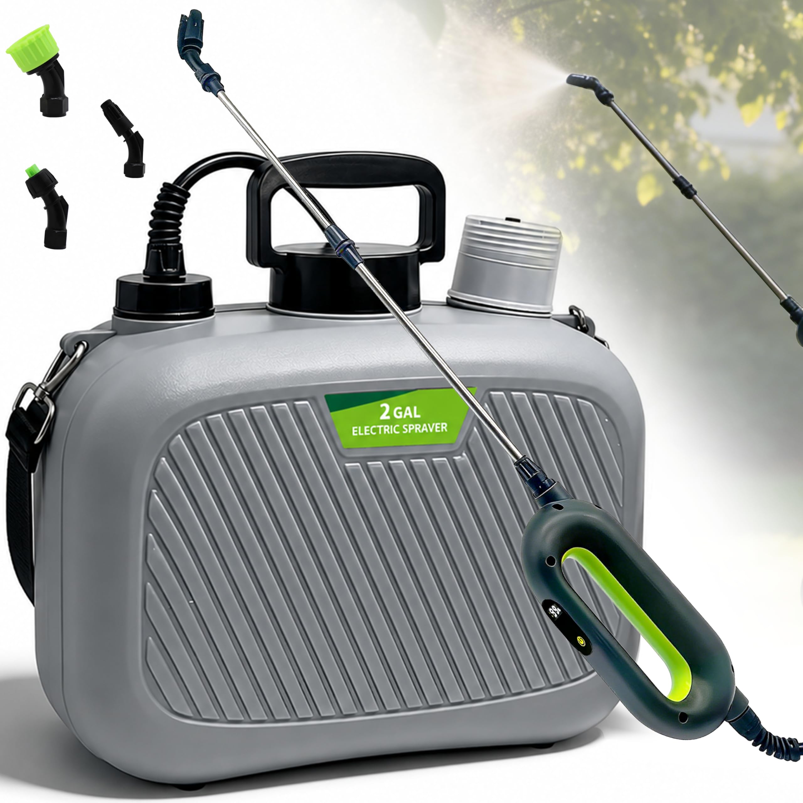 SYITCUN 2 Gallon Battery Powered Sprayer