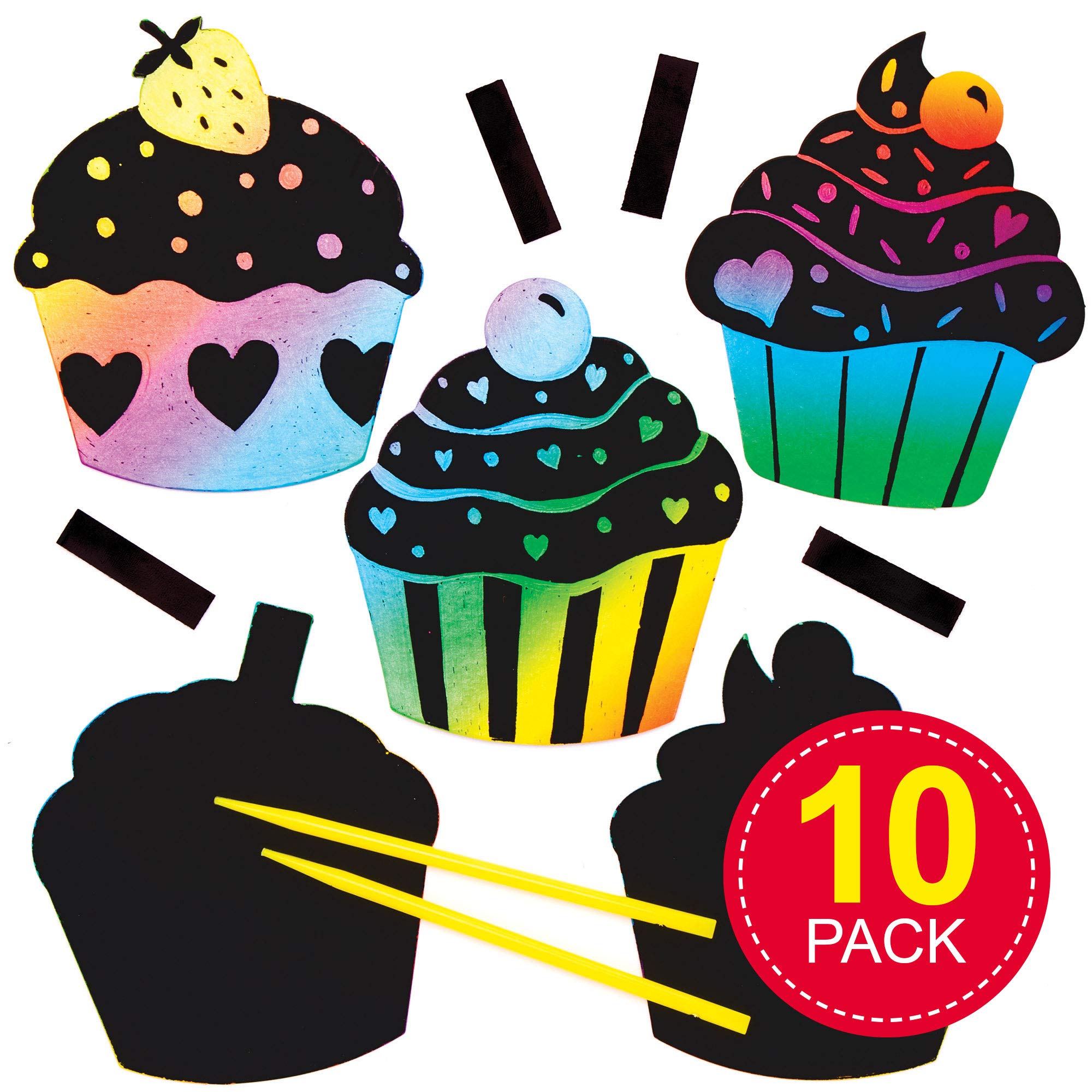 Baker Ross Oster-Cupcake-Magnet-Bastelset – 8 Motive, Schaumstoff, Für Kinder