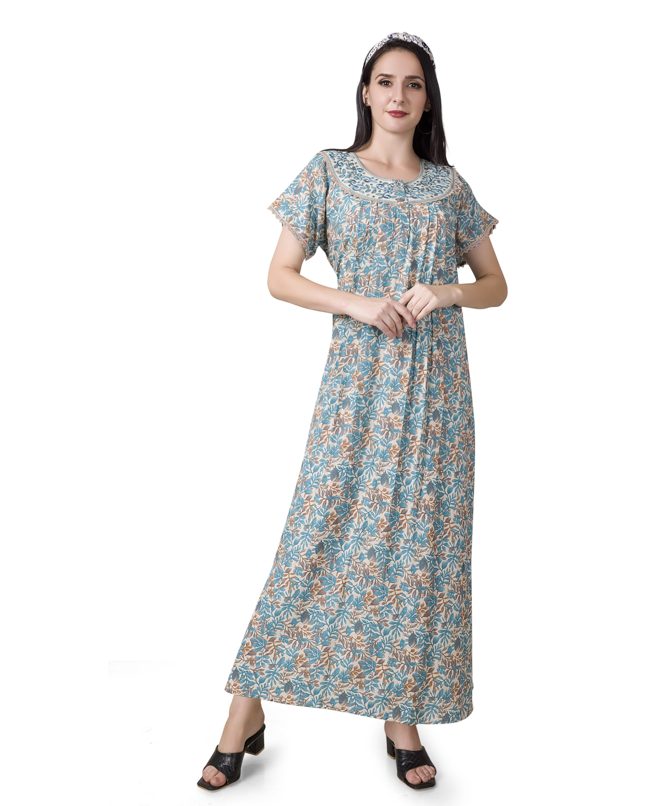 Nighty| Nighty for Women| Cotton Nighty for Women| Nighties Women| Nighty for Women Cotton| Night Gown for Women Cotton| Maxi Dress for Women| Women Nighty| Alpine Fabric|
