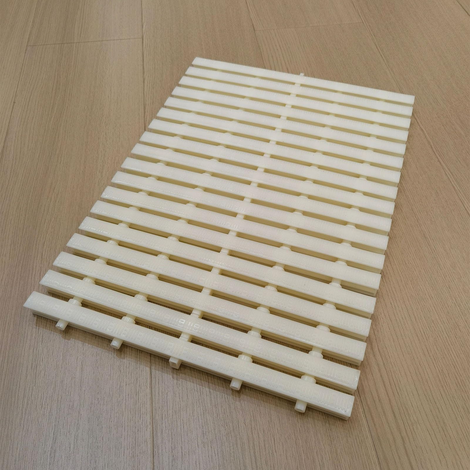 GLDYTVF Bone Color Pool Drain Grate - 25x100 cm Interlocking Outdoor Gutter Grates for Fences Sidewalks & Drainage Solutions - Set of 2 for Enhanced Water Management