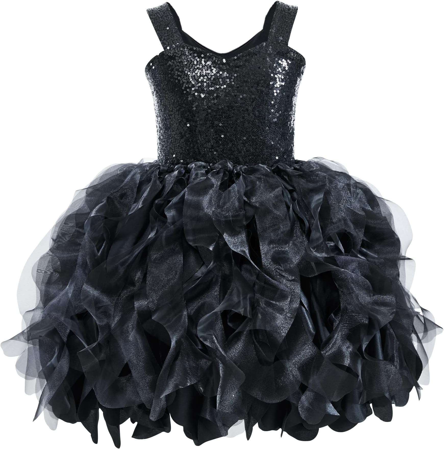 Tutu Dress for Girls Sparkly Sequin Tulle Princess Birthday Party Dress for Toddler Girls Prom Sneaker Ball Gown