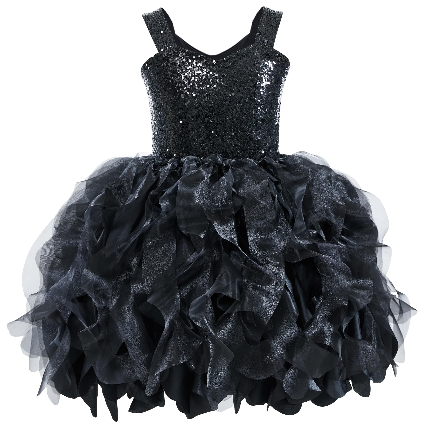 Tutu Dress for Girls Sparkly Sequin Tulle Princess Birthday Party Dress for Toddler Girls Prom Sneaker Ball Gown