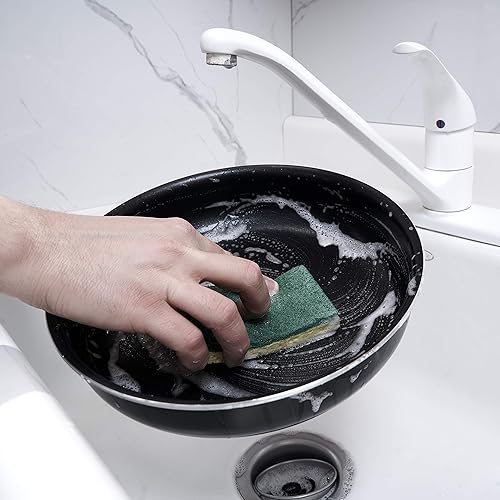 Miniatura 3 de Scrubee - Esponja de limpieza resistente con estropajo, lavavajillas de cocina, fregadero, olla y sartén, esponja de celulosa, no raya. por