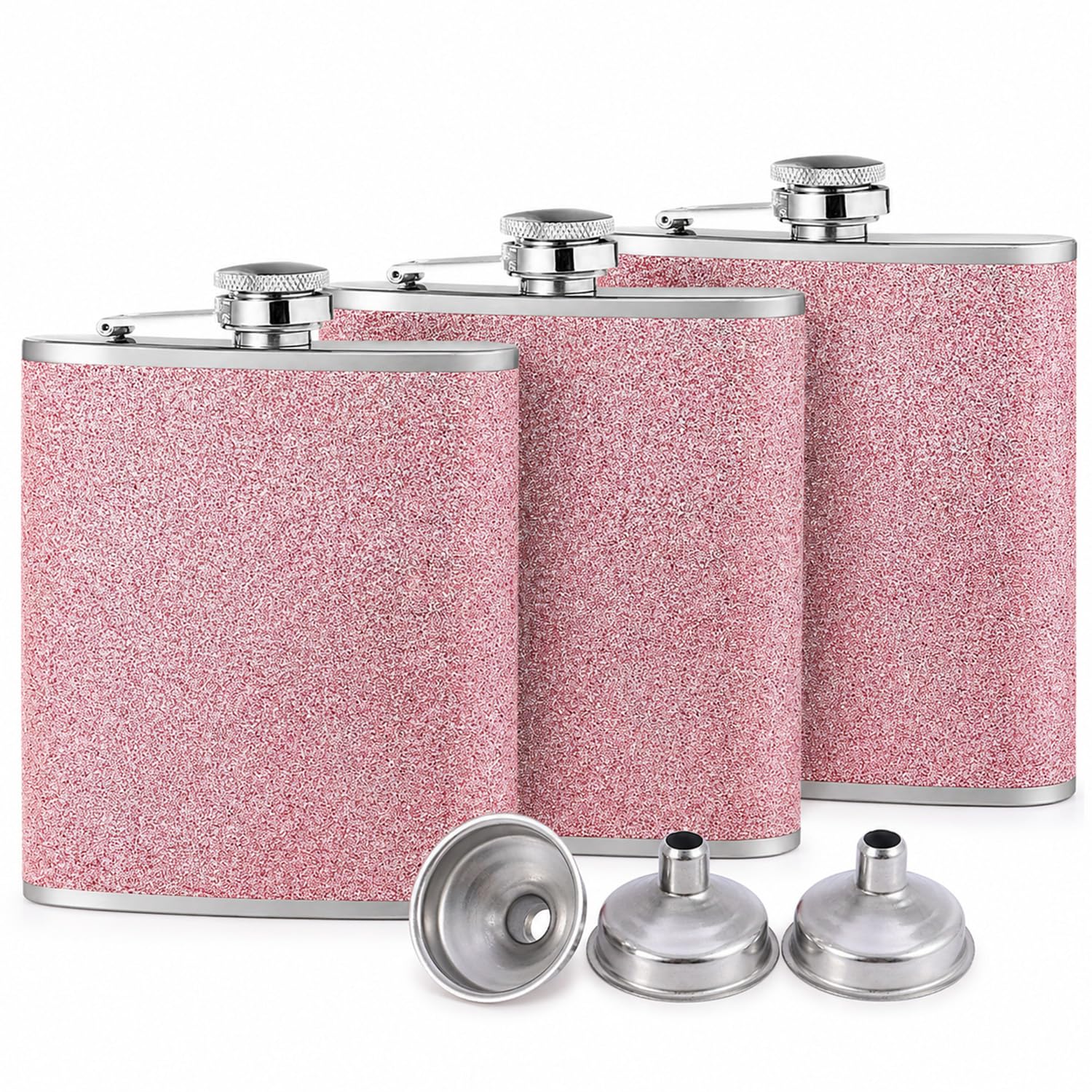 3 PCS Alcohol Flask for Barbecuing Camping Hiking Biking Parties