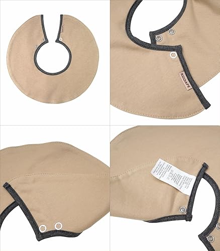 Miniatura 5 de Baberos para bebés para niños y niñas, babero de algodón para bebés, paquete de 6, dentición y babeo, recién nacido, bebé