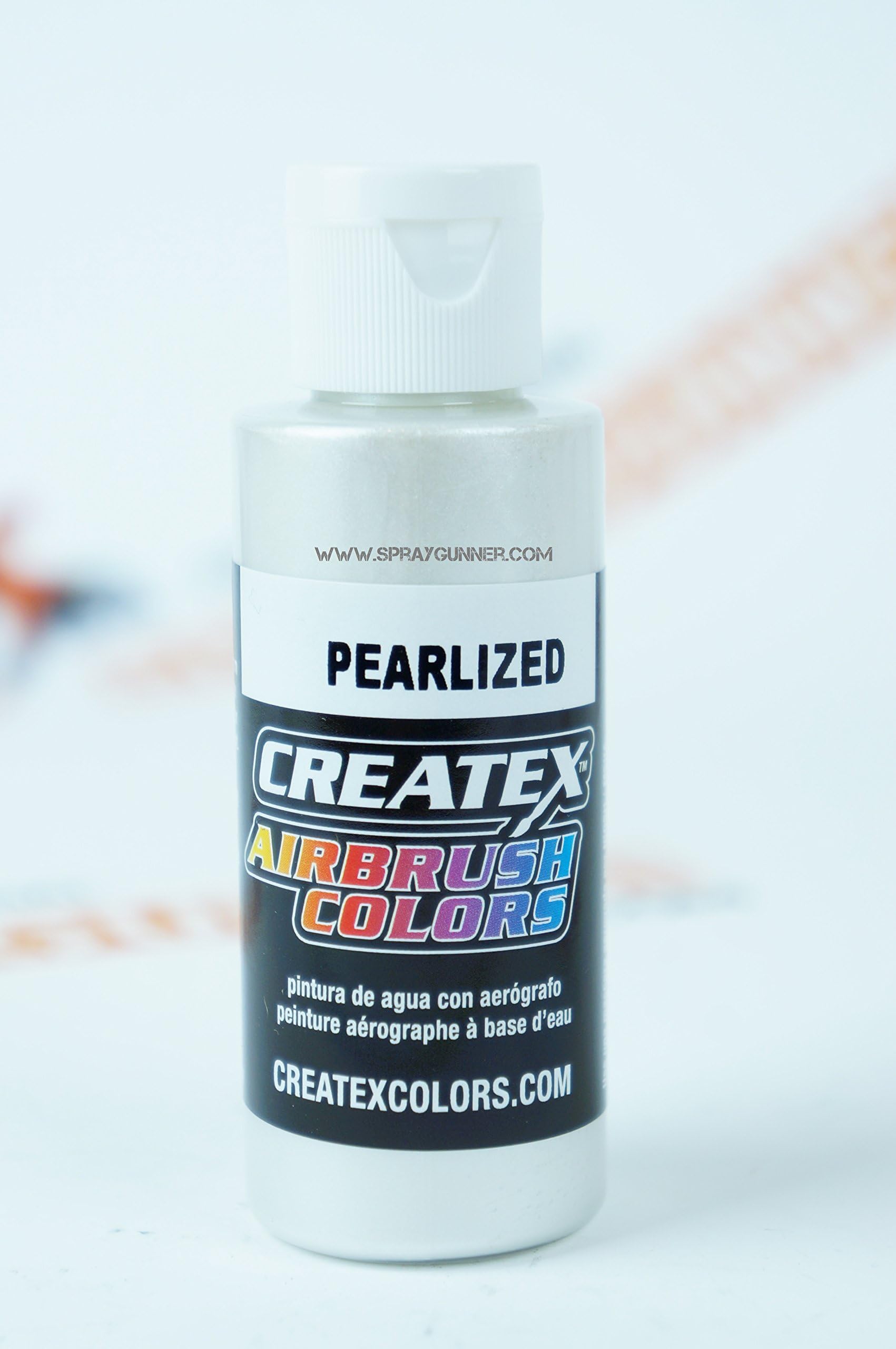 Createx Pearlized 5310 Pearl White 2oz. Paint. by SprayGunner