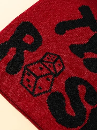 Miniatura 3 de Sombrero de punto con impresión de letras Y2K invierno cálido sombrero de lana moda hip hop tendencia Beanie Pullover Hat Casual Sports para hombres