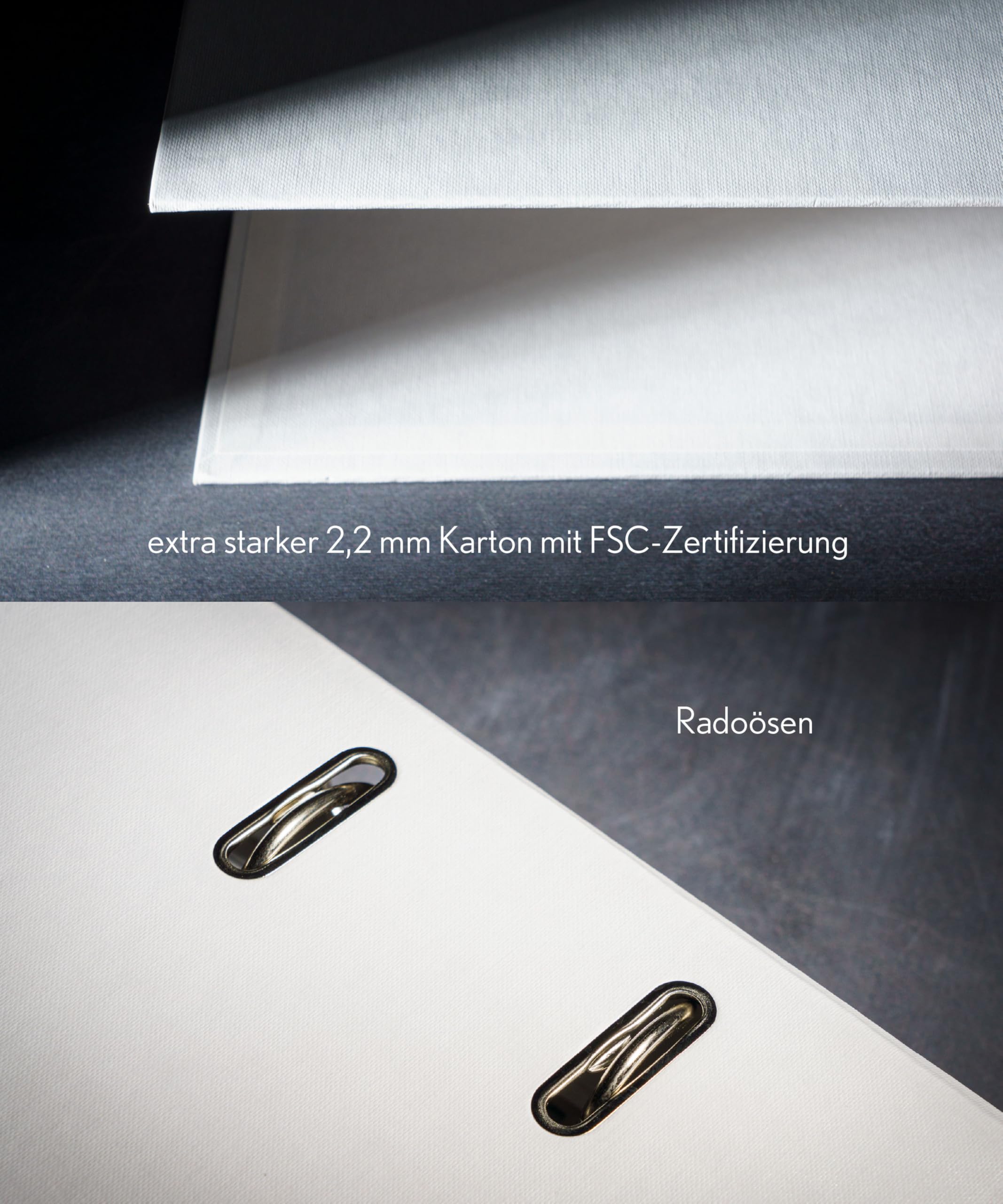 Deco Papier Swissee Ordner A4 | Breit Eco Hebelordner | Weiß