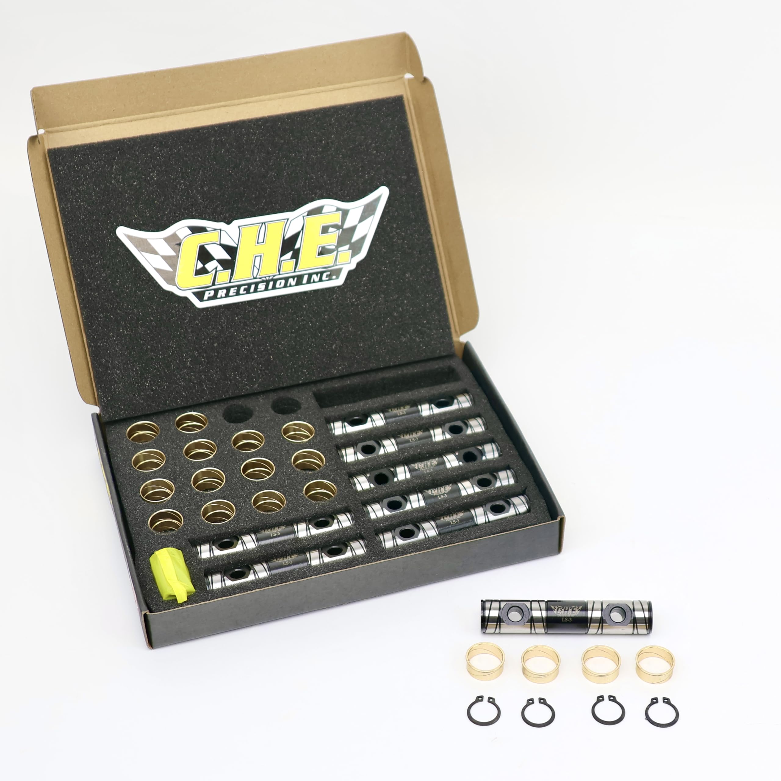 CHE LS3 Shaft-Mount Trunnion Kit (CHE-3770-SM) | For Rectangle-Port 6.0L & 6.2L LS Engines — LS3 L99 L76 L92 LSA L96 LY6 Models