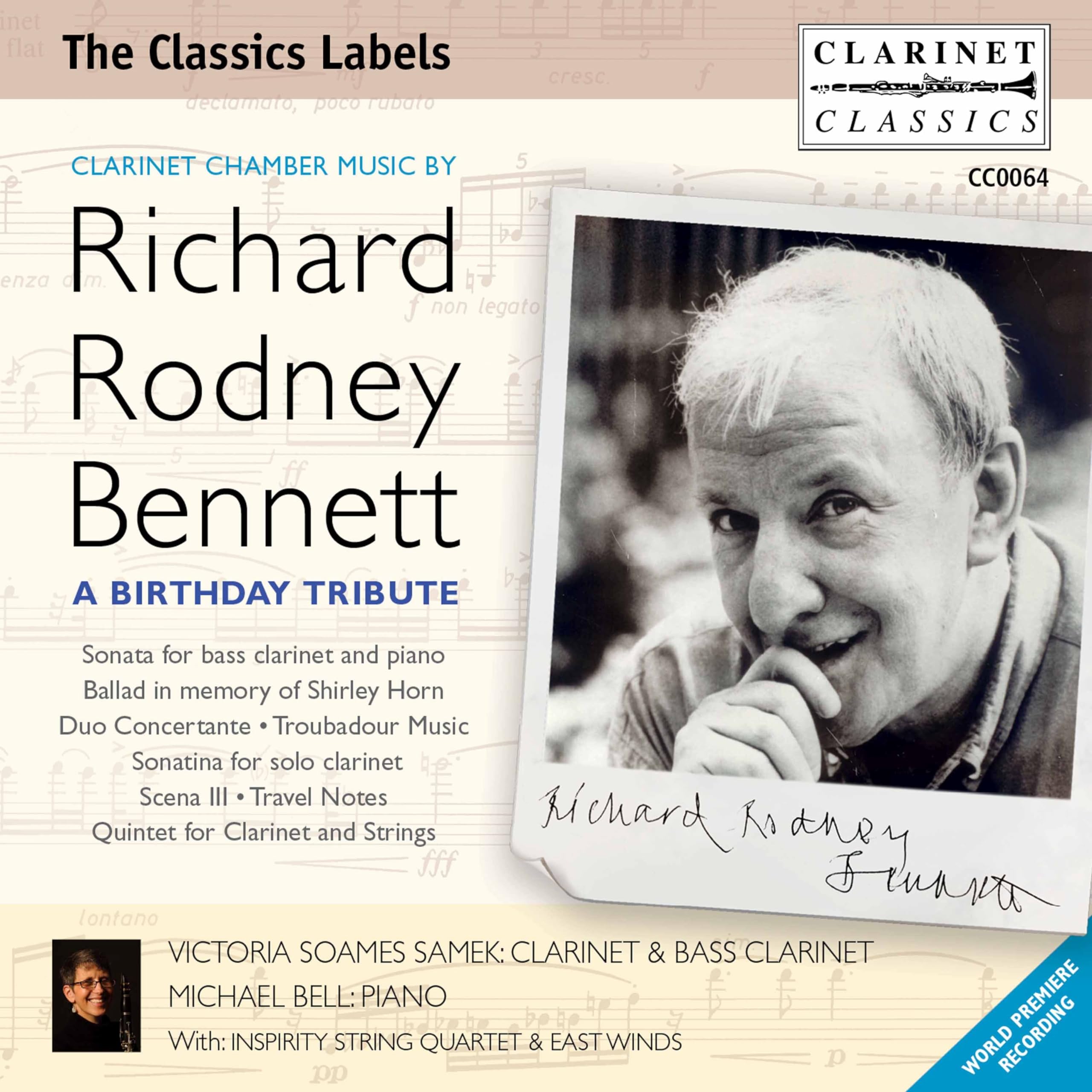 Clarinet Chamber Music By Richard Rodney Bennett