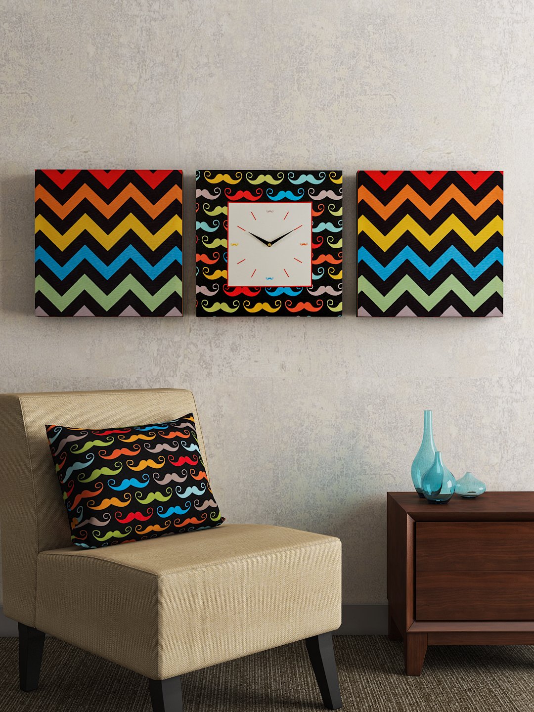 SEJ Wall Art Frame Set - 3 Abstract Designs -17 SEJ Wall Art Frame Set - 3 Abstract Designs -17