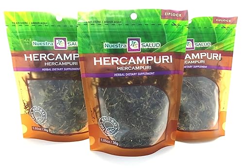 Hercampuri Tea Herbal Infusion zip lock (1.06 oz X 3) Té amargo fuerte