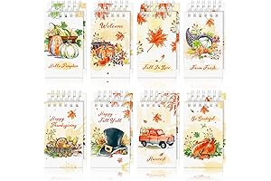 Eaasty 16 Pieces Fall Mini Notepads: Autumn Favor Notepads for Adults