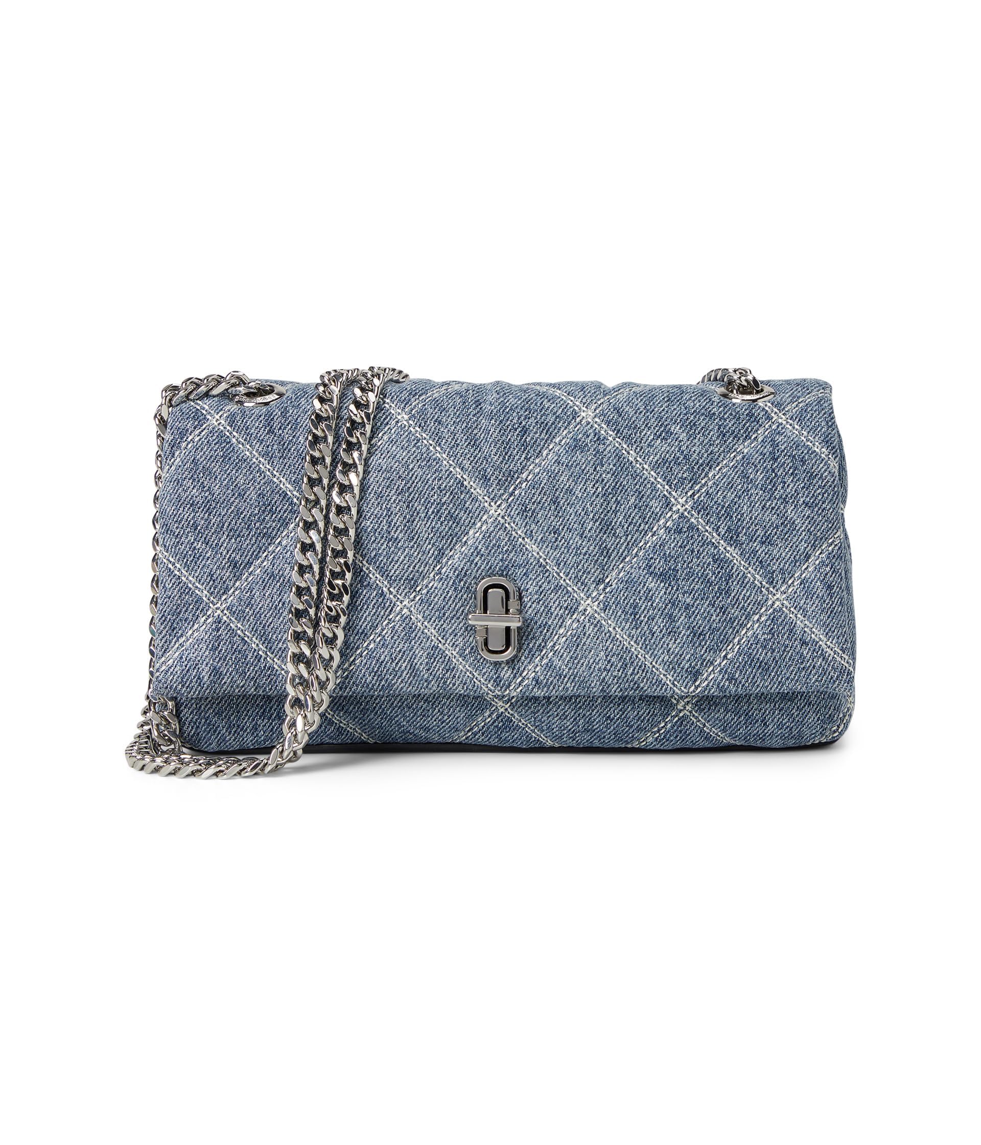 MARC JACOBS THE DUAL CHAIN WALLET LIGHT WASH INDIGO