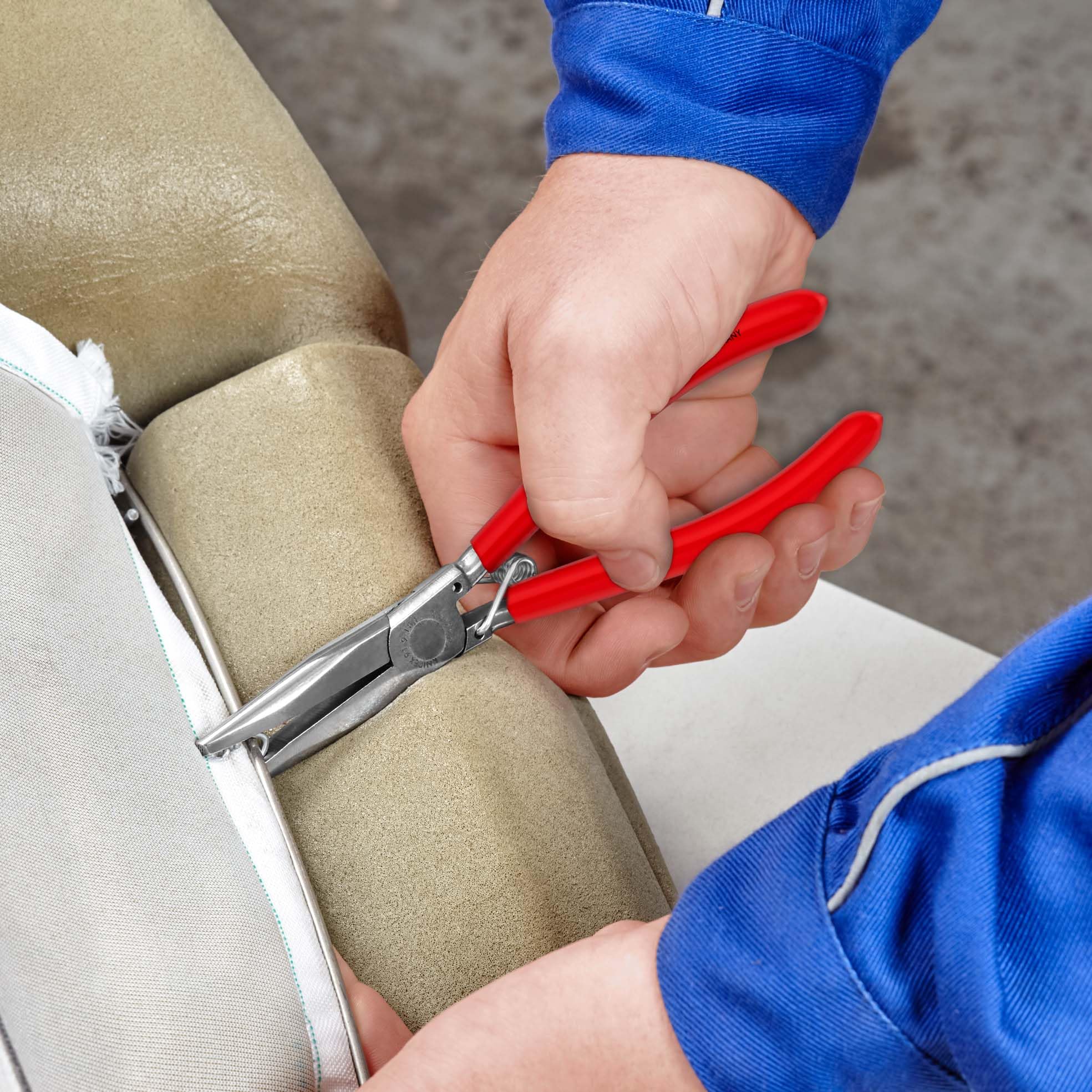 KNIPEX Pinza per graffe per tappezzeria pulita a specchio, 91 91 180