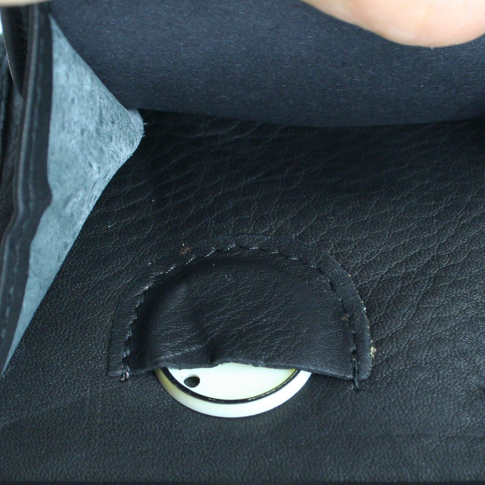 Cartera de piel para hombre y hombre, con protección RFID, con compartimento para monedas y relieve, monedero de piel auténtica (marrón vertical, moto, Harley Davidson), Negro , Querformat