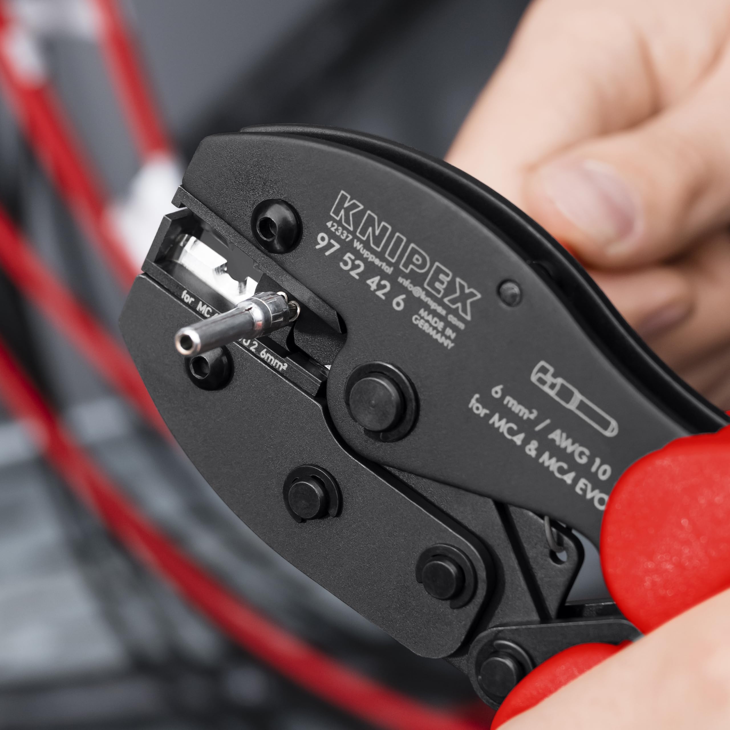 KNIPEX PreciForce Crimpzange für MC4-/MC4 Evo 2-Steckverbinder, 97 52 42 6
