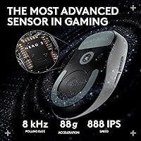 Vista 4 de Logitech G PRO X Superlight 2 DEX Lightspeed - Mouse inalámbrico para juegos, 2.12 onzas, calidad profesional con 5 botones programables, carga