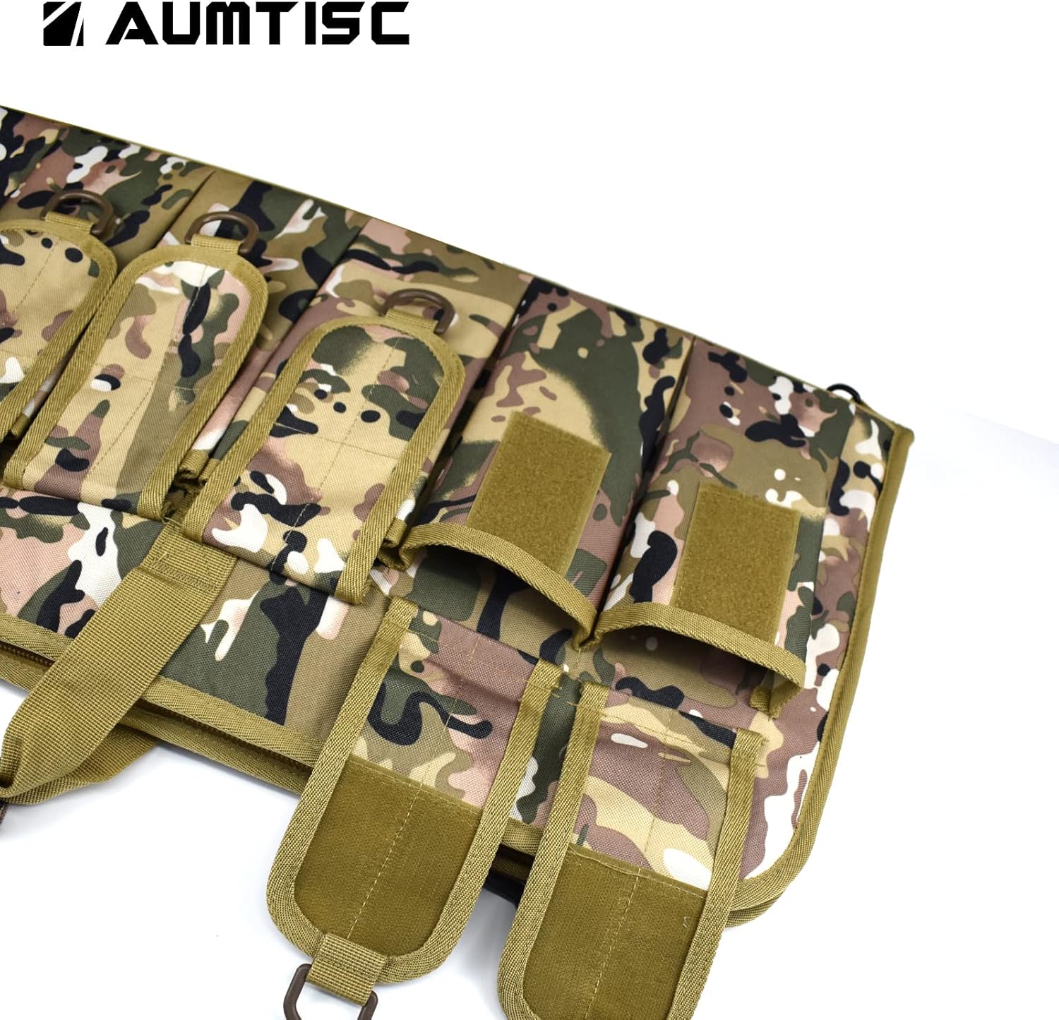 AUMTISC Tactical Soft Gun Case, Rifle Carrying Range Bag with 5 Pouches and Adjustable Shoulder Sling, 38/42 Inch - Image 3