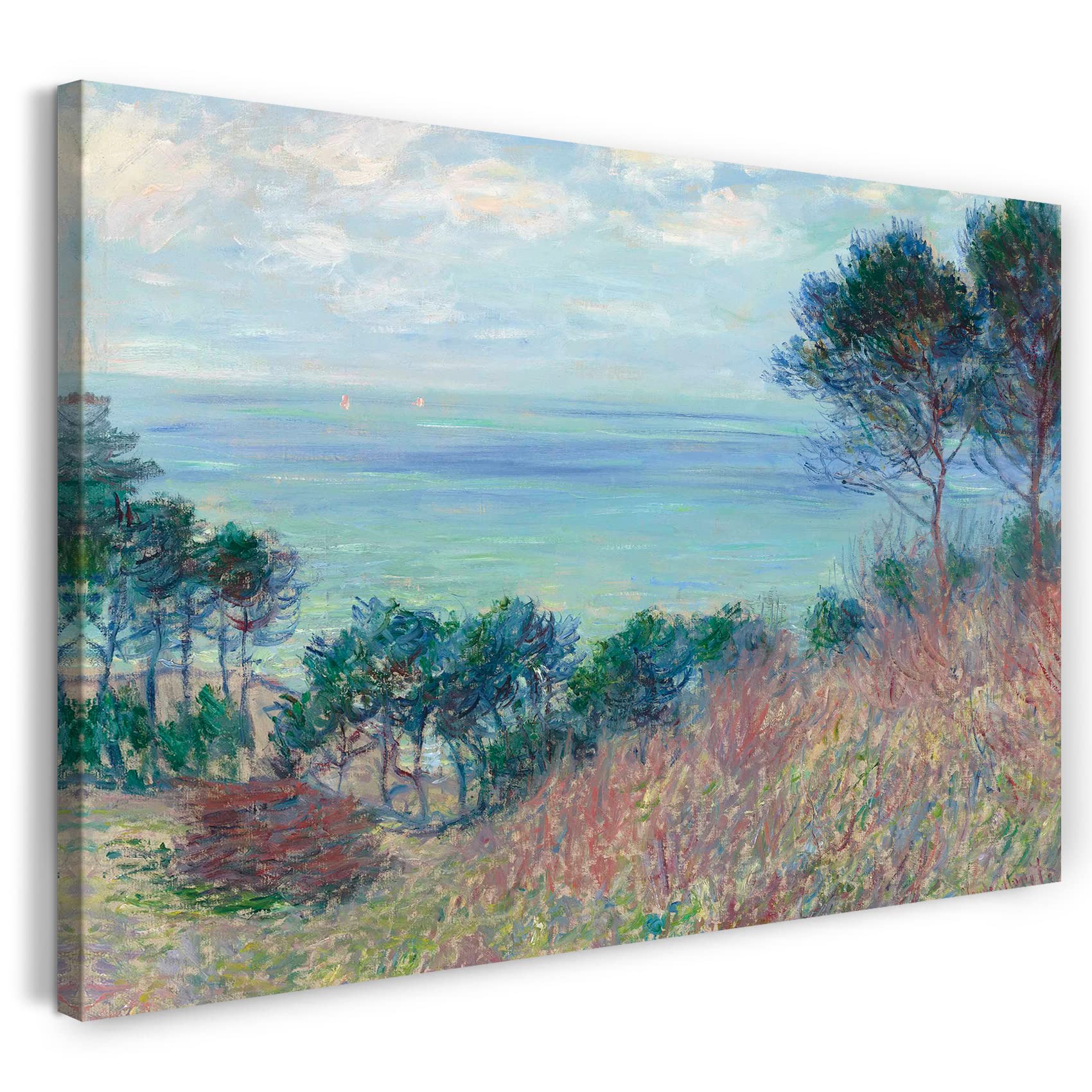 Stampa su tela (60x40cm): Claude Monet - La costa di Varengeville