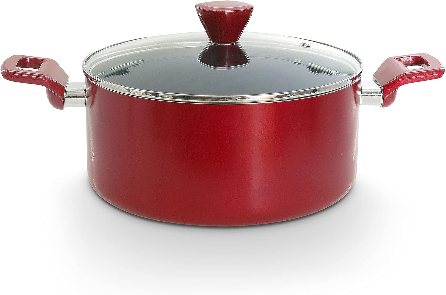 NutriChef Non-Stick Casserole with Lid - High-Qualified Kitchen Cookware with See-Through Tempered Glass Lids, 5 Quart (Works with Model: NCCWA13RD)