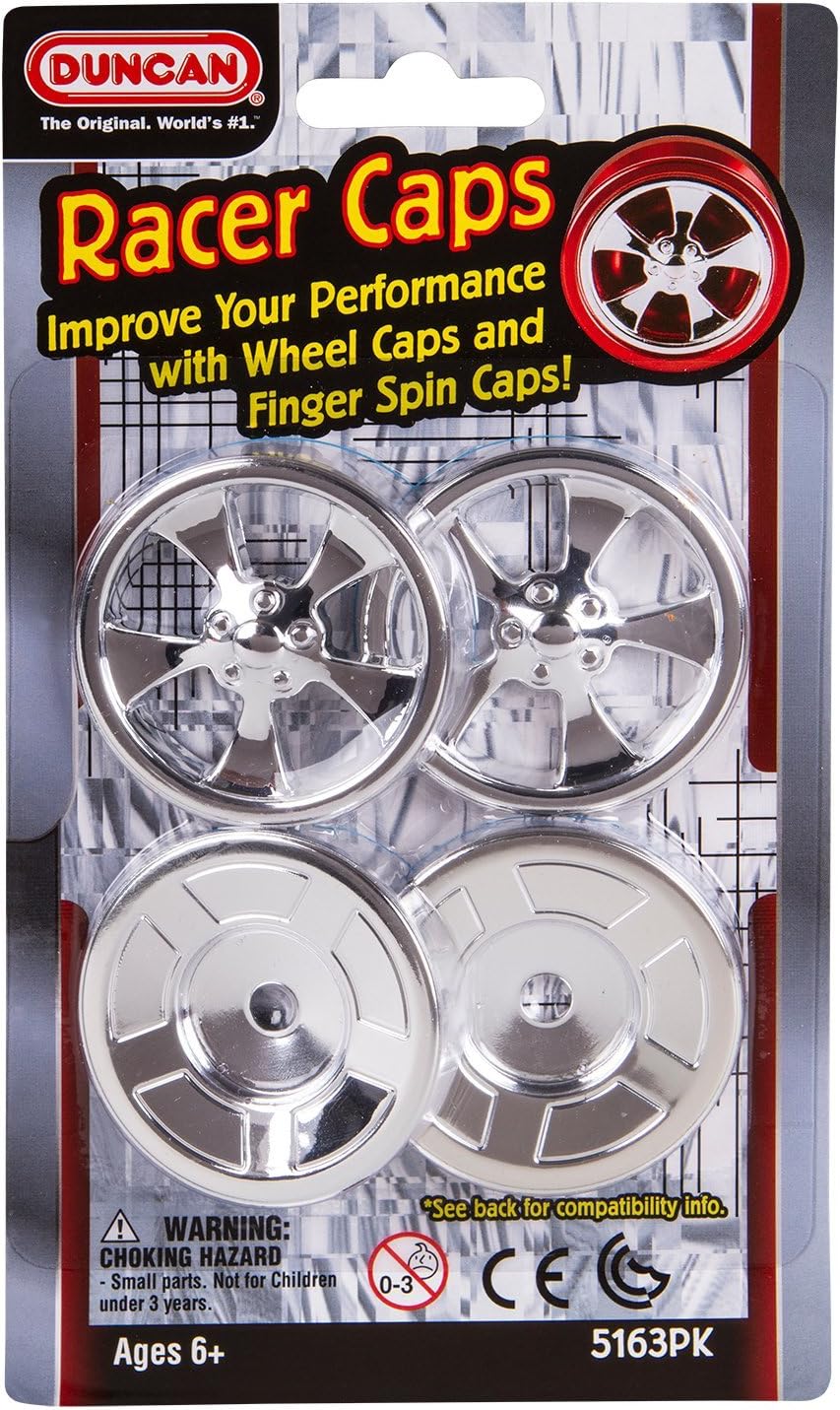 Racer Caps (2 wheel-spoke & 2 finger-spin caps)
