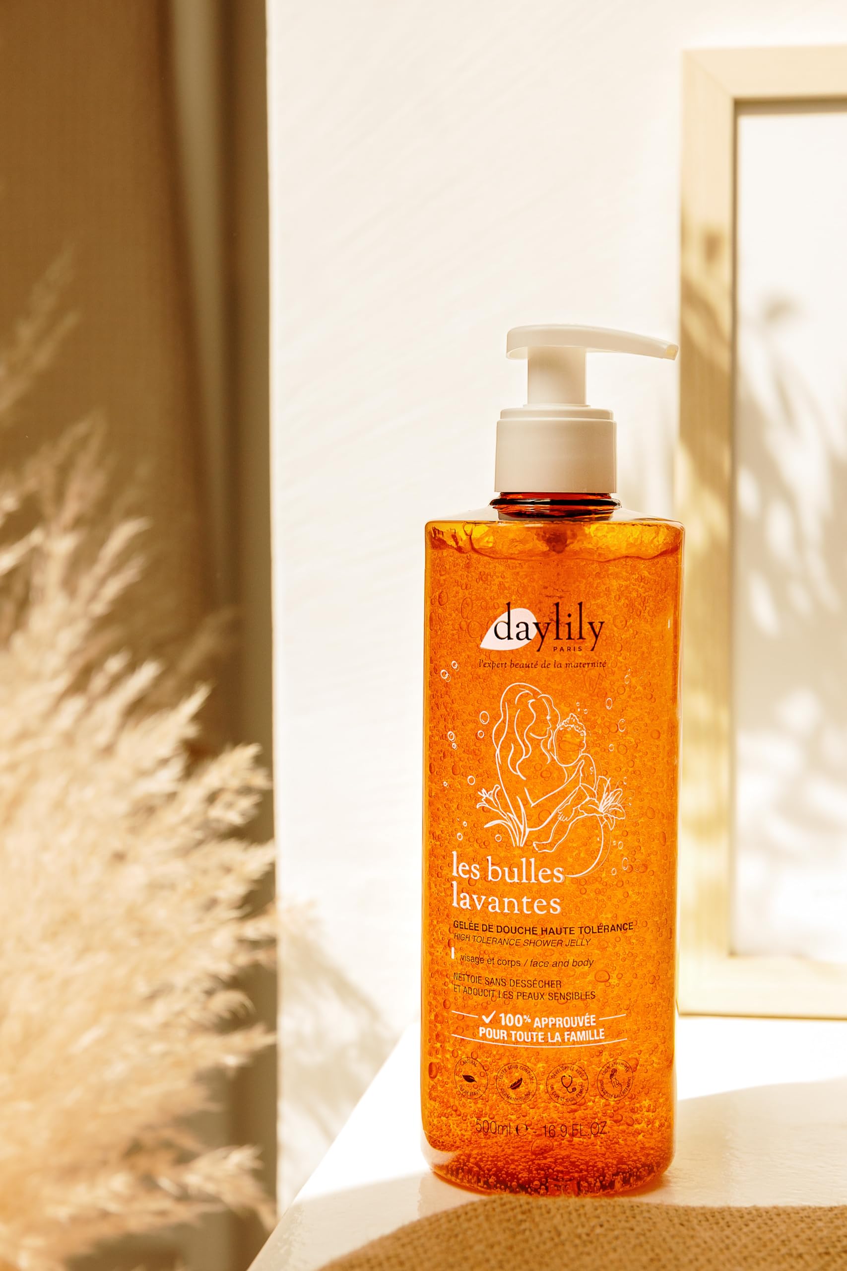 Daylily | Les Bulles Lavantes – Gelée de Douche | Enrichie en Glycérine Végétale Bio | Nettoie et Protège la Peau | Mousse Fine et Soyeuse | Végan & Cruelty Free | Fabriquée en France | Lot de 2x500mL