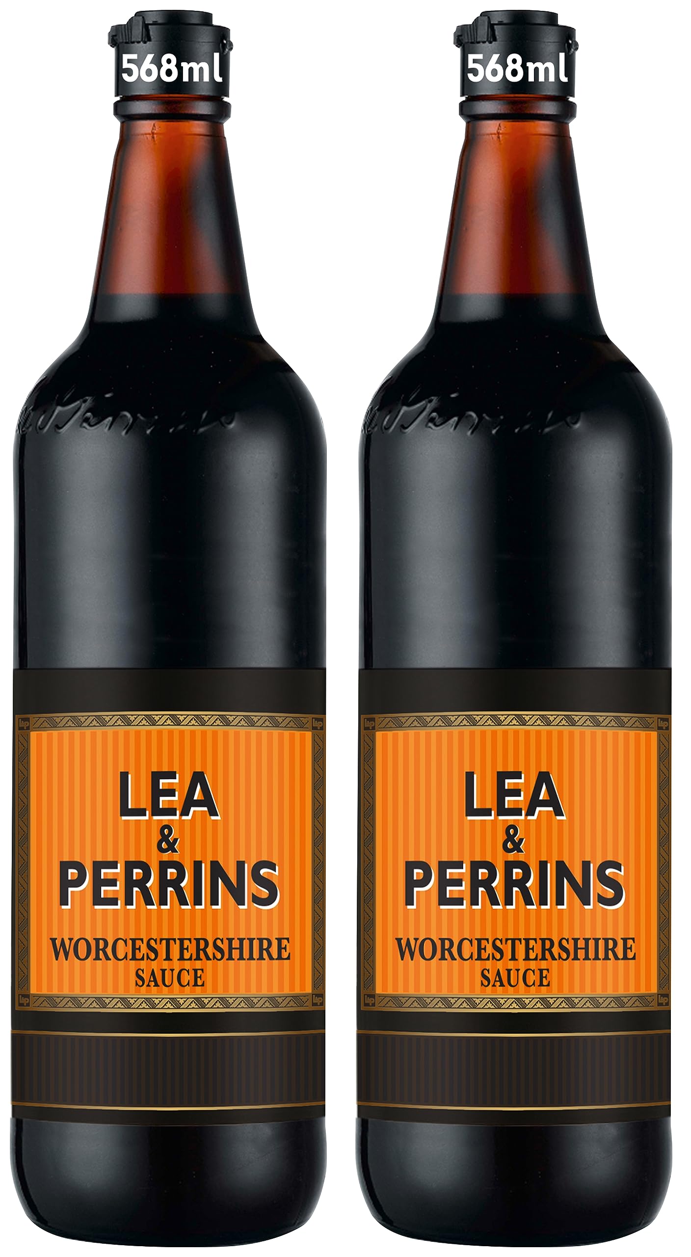 OsoRetail lote de salsa original Worcestershire de Lea & Perrins | en embalaje de protección especial | 2 x 568ml
