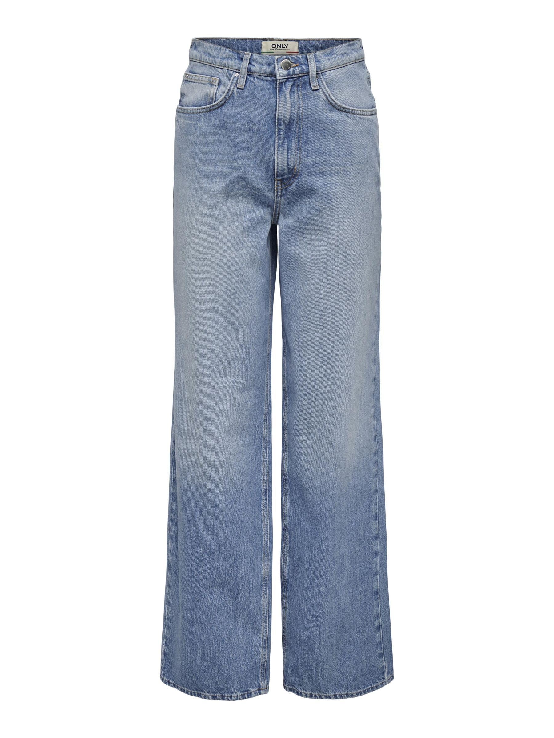 ONLY Female Jeans mit weitem Bein ONLHOPE Hohe Taille Weiter Beinschnitt Jeans