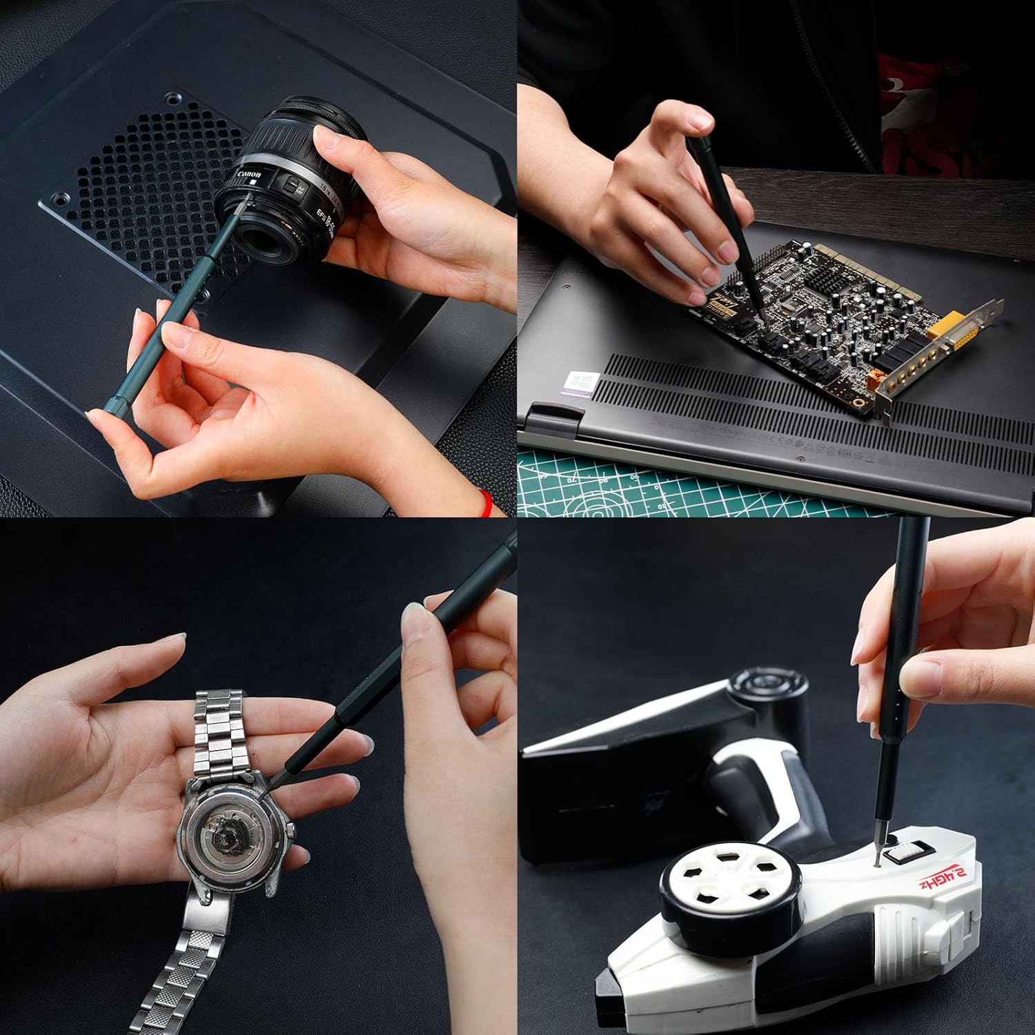 48 in 1 Small Precision Screwdriver Set with Case, Multifunction Magnetic Mini Repair Tool Kit for Electronics, Glasses, Computer, Eyeglass, MacBook, PC, Phone, Watch