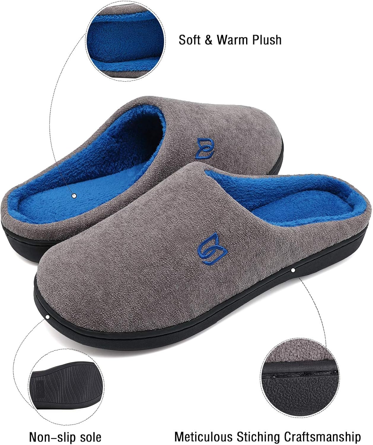 IceUnicorn Slippers for women Memory Foam