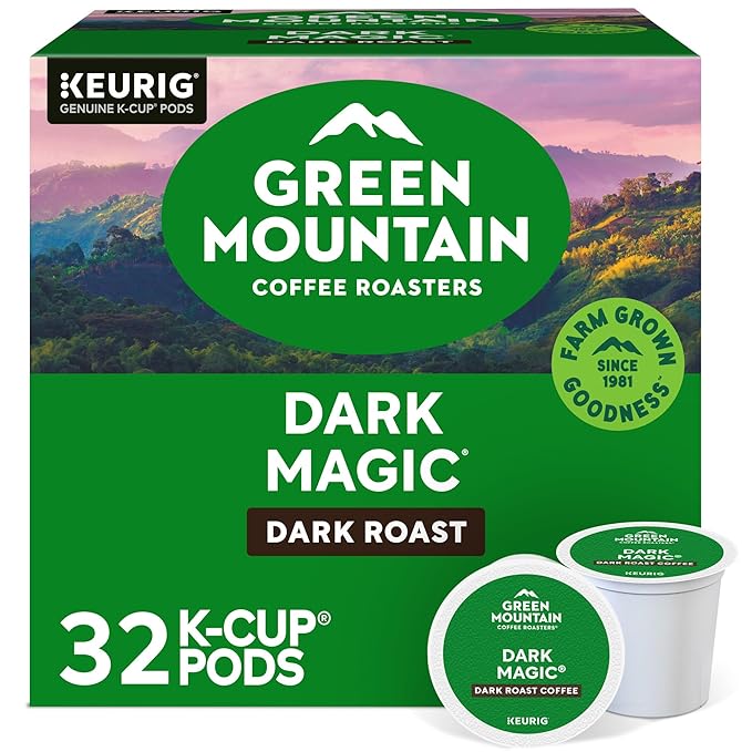 Green Mountain Coffee Roaster Dark Magic Keurig Single-Serve K-Cup Pods,