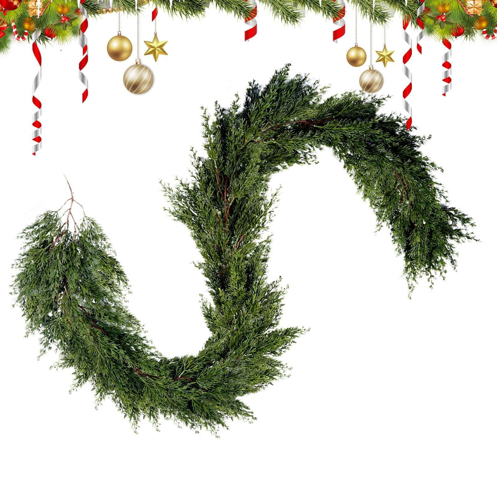 Guirlande de pin artificielle haut de gamme pour une décoration de Noël durable et réaliste
