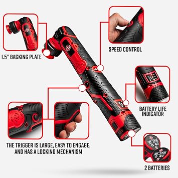 Adam's Polishes Swirl Killer Micro - Correct & Polish Tough to Reach Areas, Badge Emblems, Grills, Chrome, Interior Consoles, and More - Powerful Nano Polisher for Professional Detailing Results