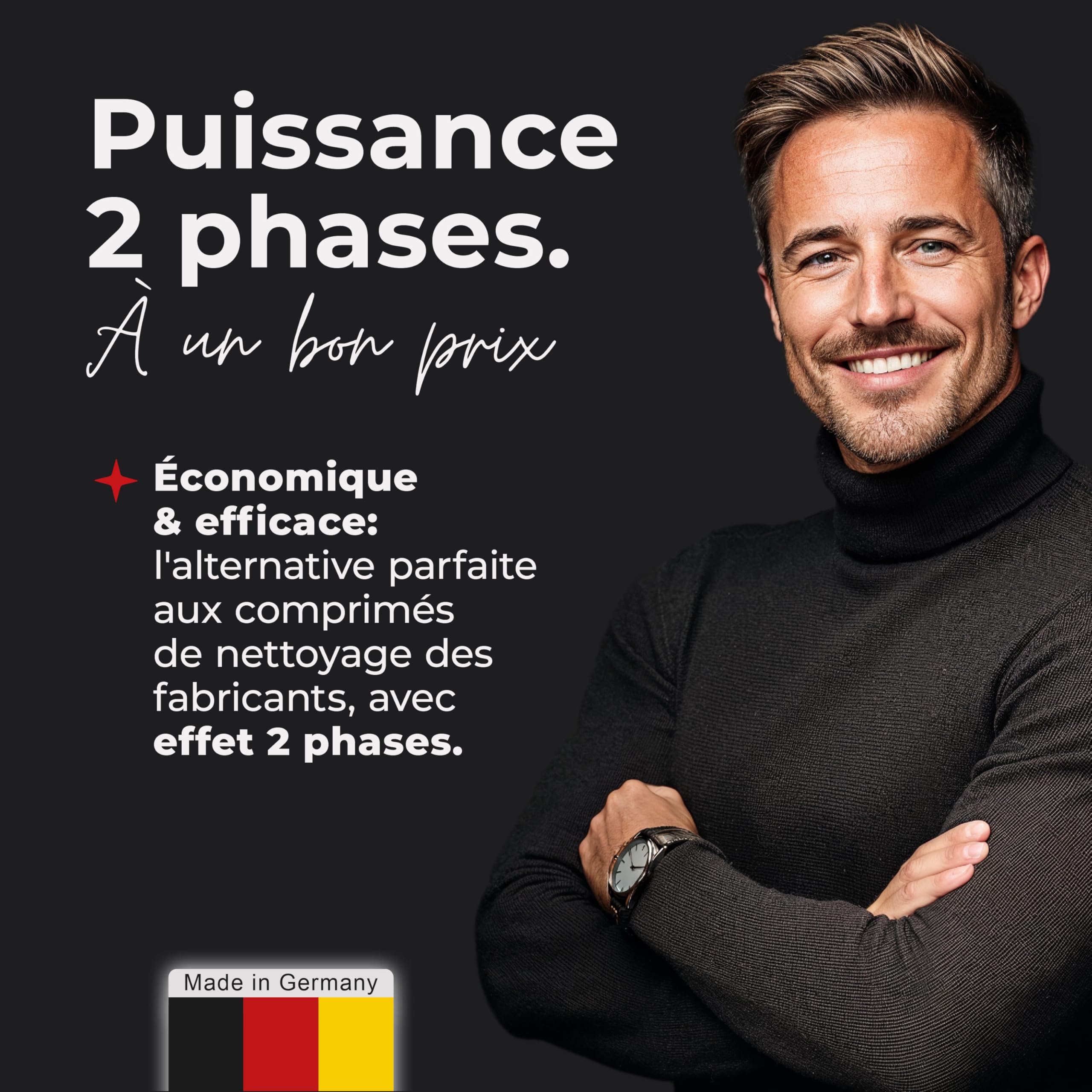 2-Phases Pastille nettoyage machine a cafe (40 unités) – nettoyage compatibles avec Jura, Tassimo, Phillips, etc. – détartrant pour un nettoyage et un entretien optimaux