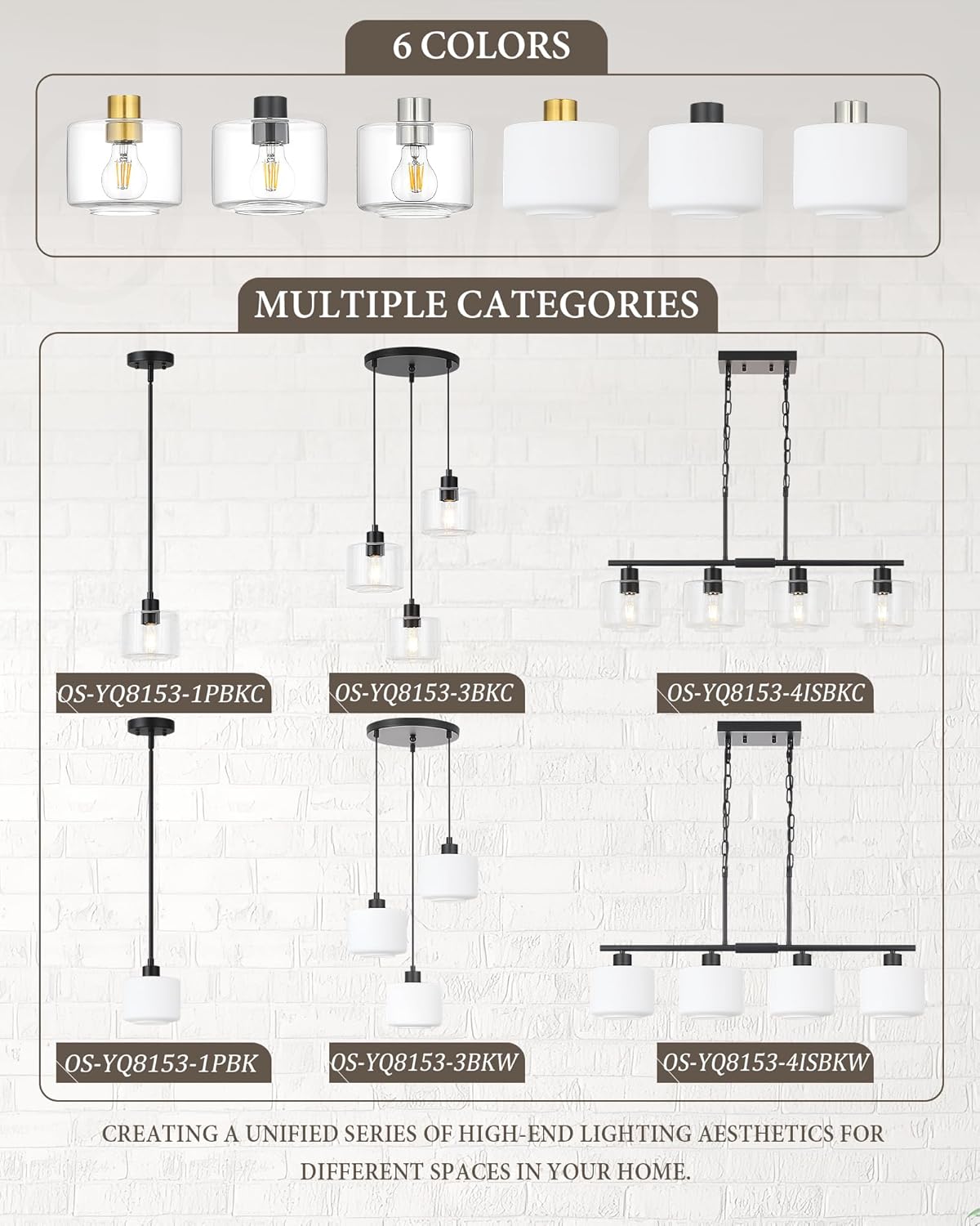 3-Light Pendant Lighting, Black Dining Room Chandelier Light Fixture Over Table with Clear Glass, Modern Cluster Hanging Lights for Kitchen Island Dining Room Sink, OS-YQ8153-3BKC