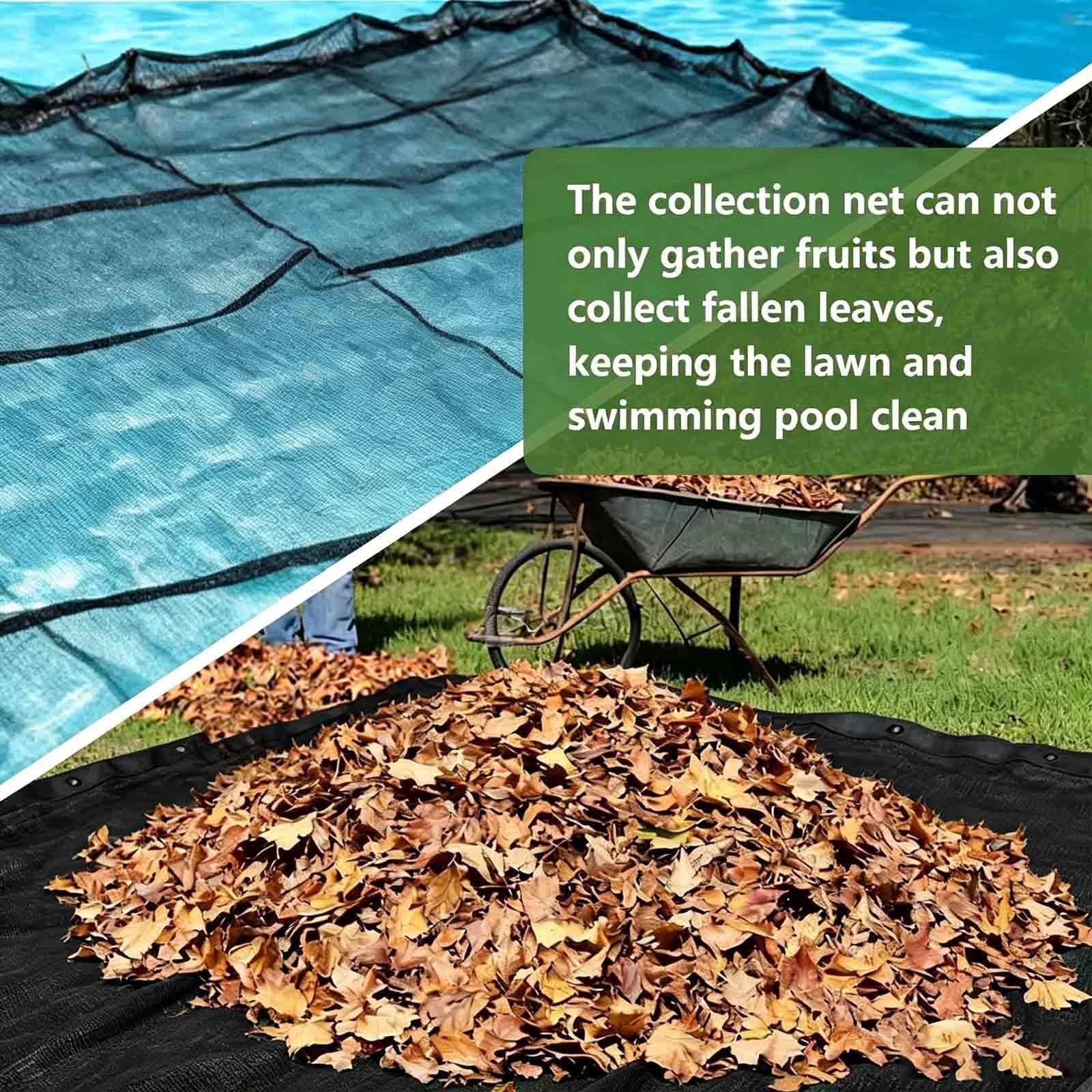 Red De Cosecha De Frutas, Resistente y Flexible Red para árboles Frutales con Corte Central Telones de Aceitunas, Almendras y Frutales,Round-20×20ft（6 * 6m）