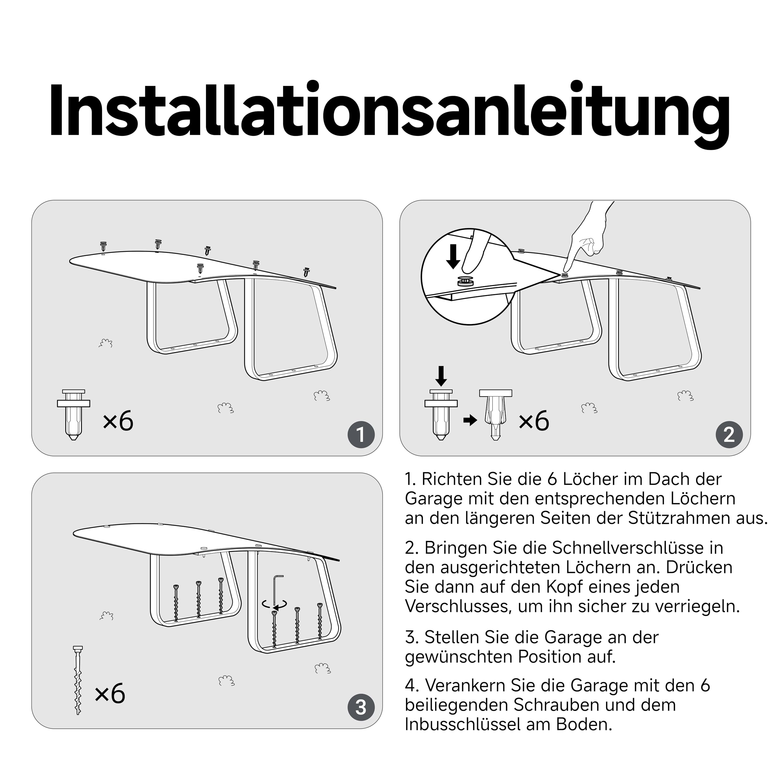 DREAME Roboter Mäher Garage, Schutz vor schlechtem Wetter und Sonneneinstrahlung, wasserdicht, einfache Einrichtung und Installation, Zubehör für die Mähroboter-Serie