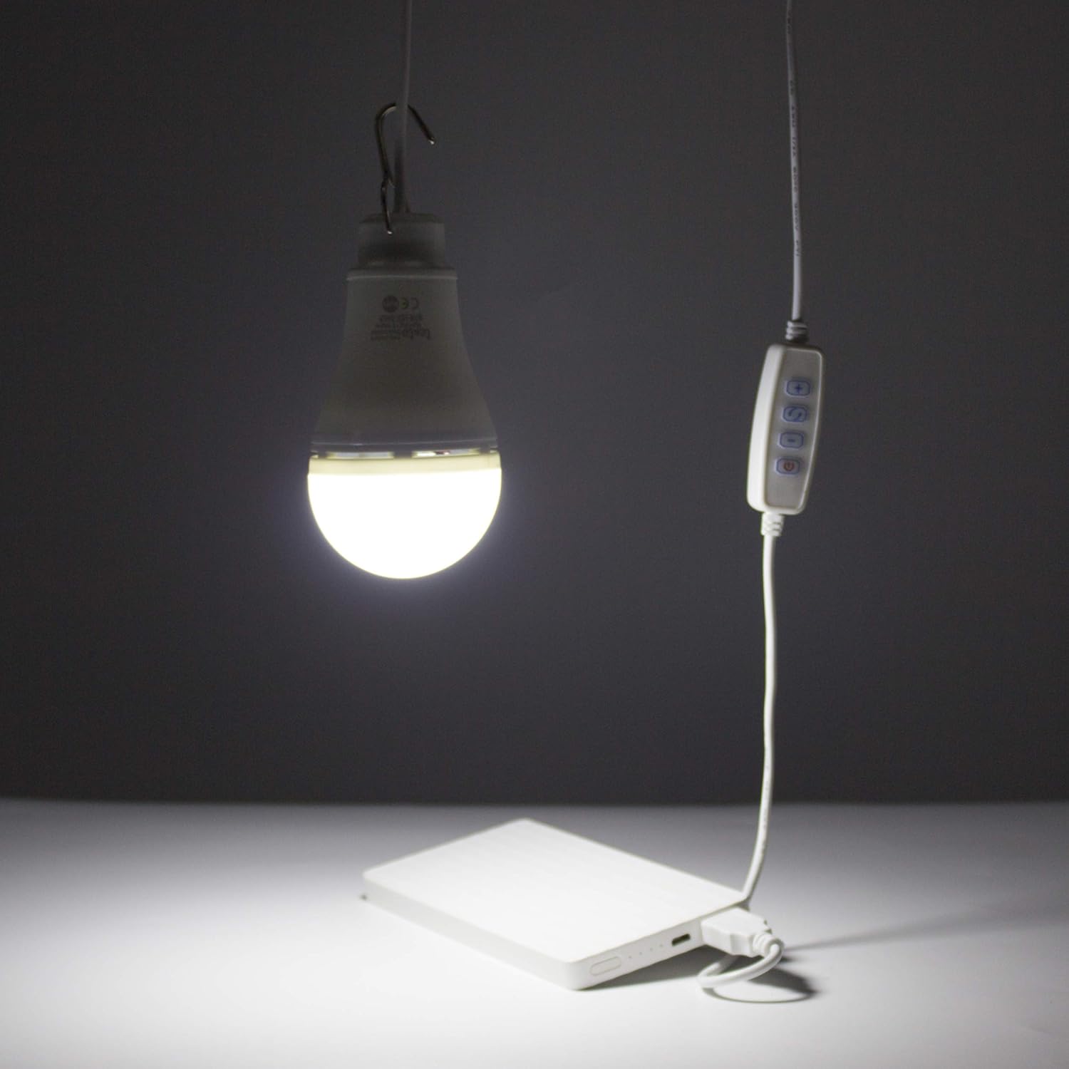 Tento Lighting USB Bulb USB-Powered LED Light Three Color Change, 40 Watts Replacement Portable Hanging Bulbs Camping Fishing Beach Tent Dormitory Energy Saving Led Lightbulb