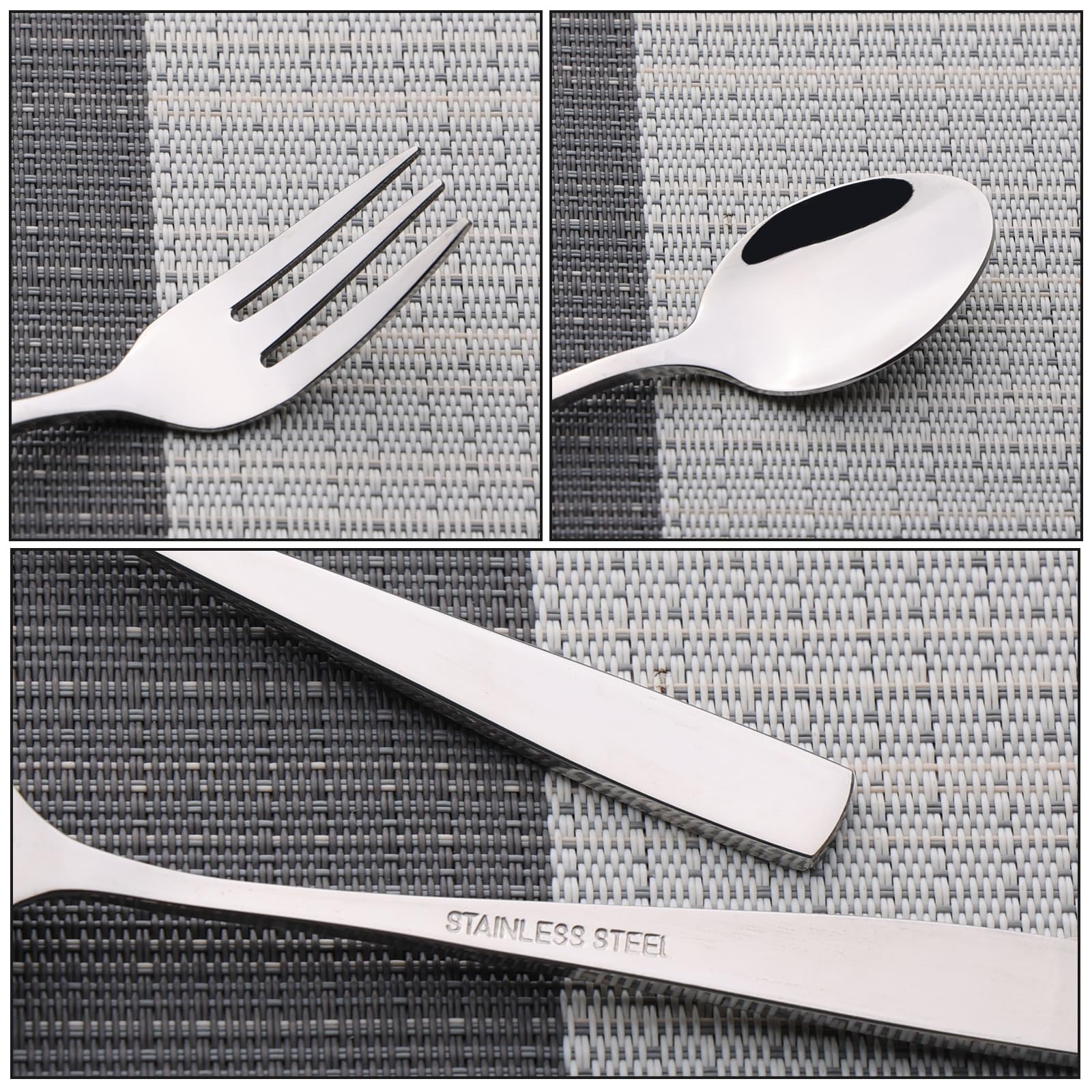 Begale 12-piece Stainless Steel Tea Spoons and Tasting Appetizer Cake Forks — Amazon image 3
