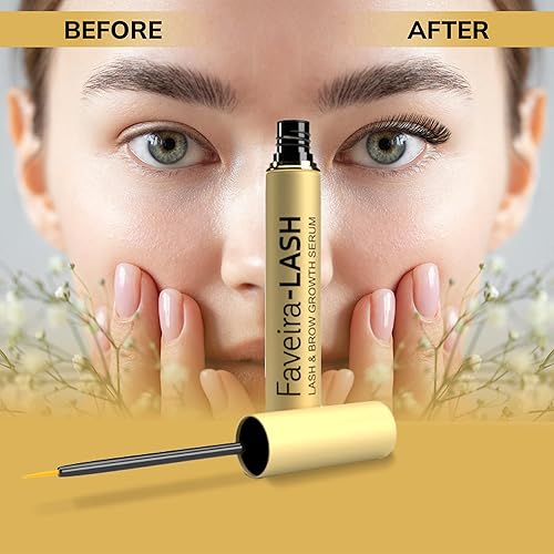 Miniatura 2 de Suero de pestañas para el crecimiento de pestañas suero Faveira Beauty para pestañas y cejas con fórmula avanzada para pestañas y cejas más largas y