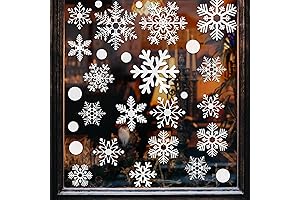 321PCS Christmas Window Clings, Holiday Window Decals for Kids