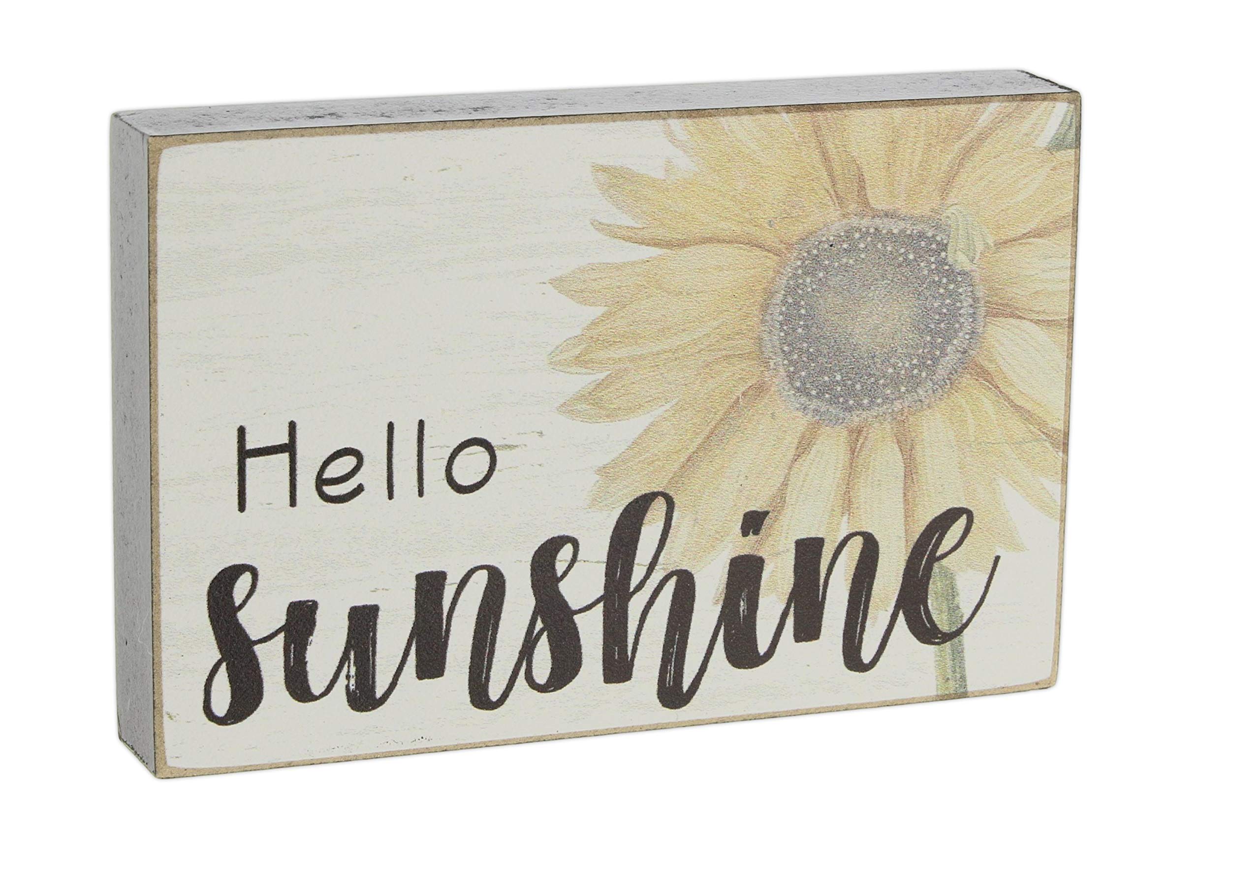 Mini Wood Block Sign (Hello Sunshine)